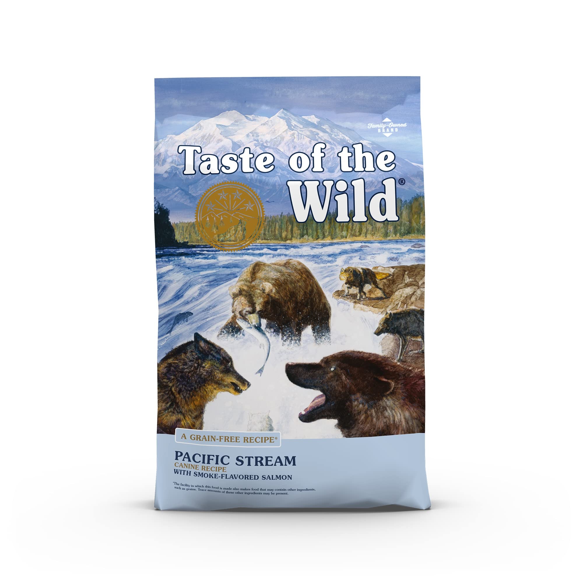 Taste of The Wild Pacific Stream Grain-Free Dry Dog Food With Smoke-Flavored Salmon 14lb