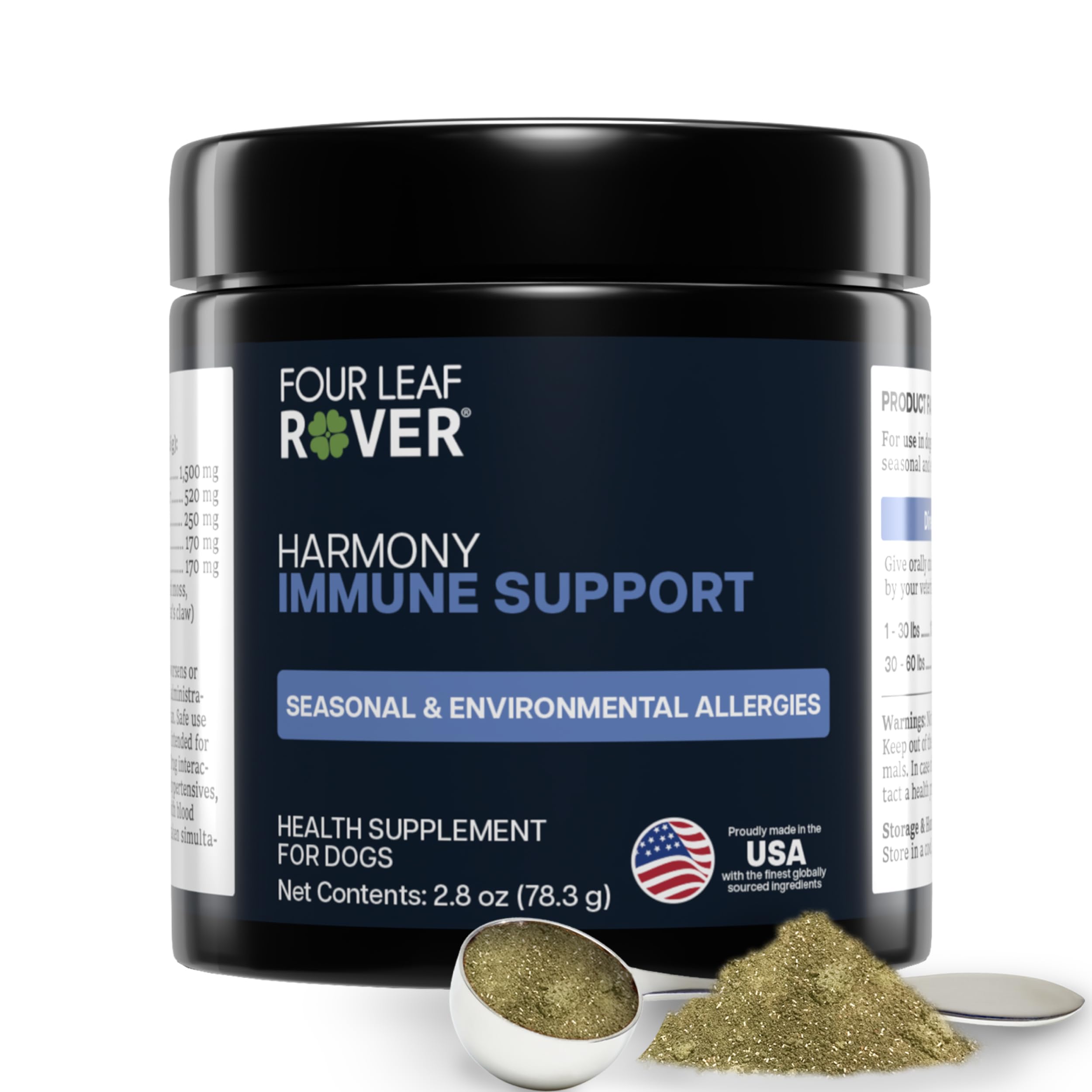 Harmony - Skin & Coat Supplement with Quercetin for Dogs - Balanced Histamine Support for Seasonal and Environmental Allergies -