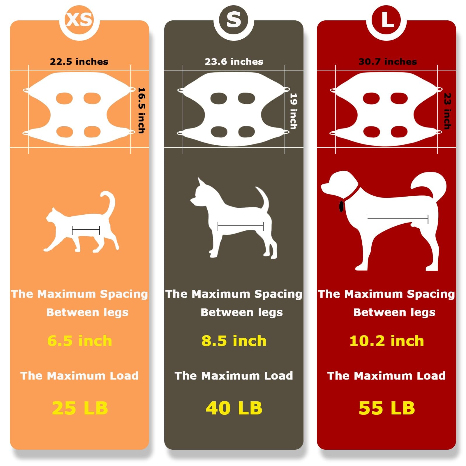 Ato-Djcx Dog Grooming Hammock Harness,Breathable Pet Cat Hammock Restraint Bag,With Dog Nail Clippers Trimmer Dog Nail File,Dog