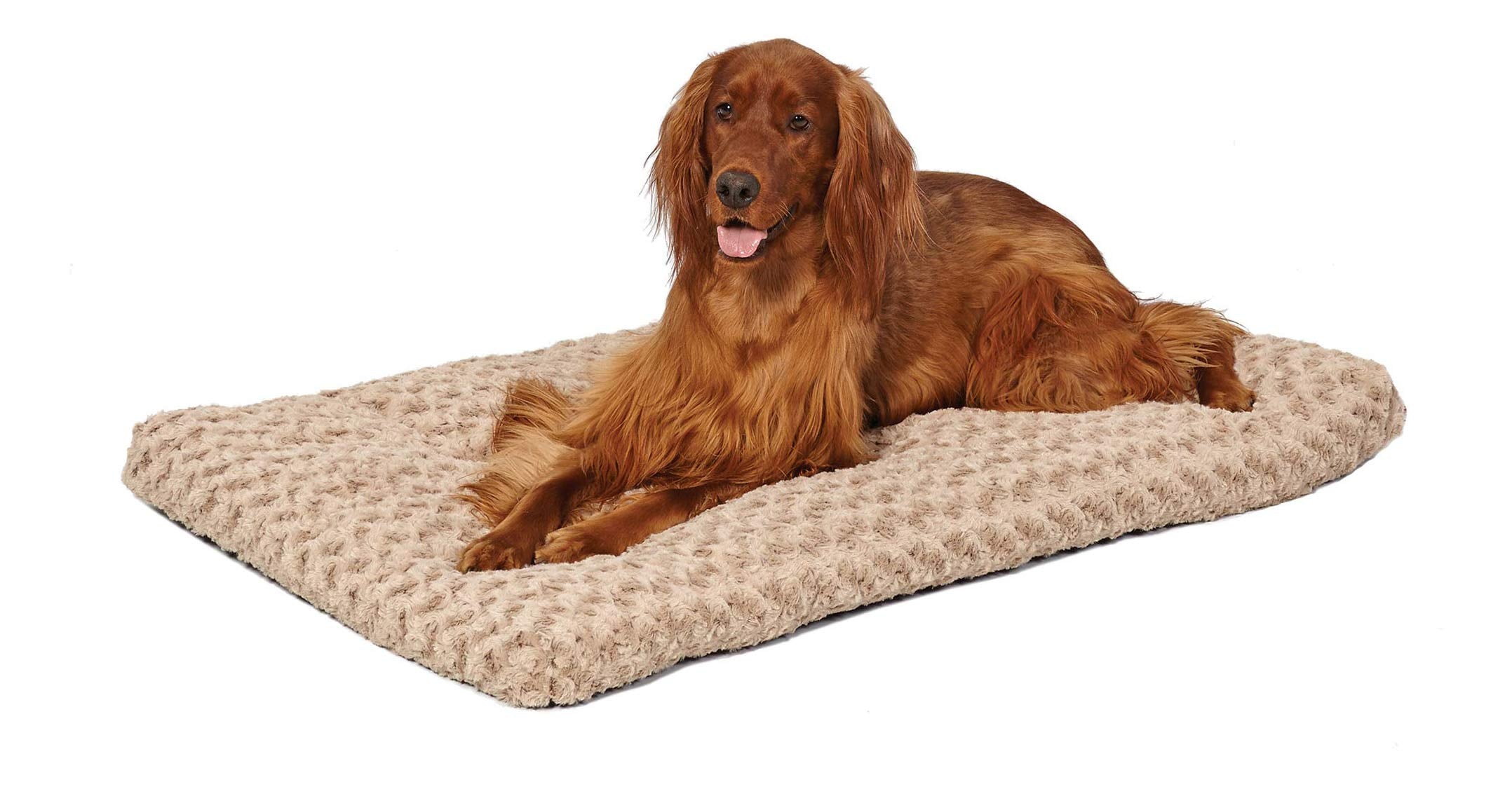 Midwest Homes For Pets Deluxe Dog Beds | Super Plush Dog & Cat Beds Ideal For Dog Crates | Machine Wash & Dryer Friendly, 1-Year Warranty