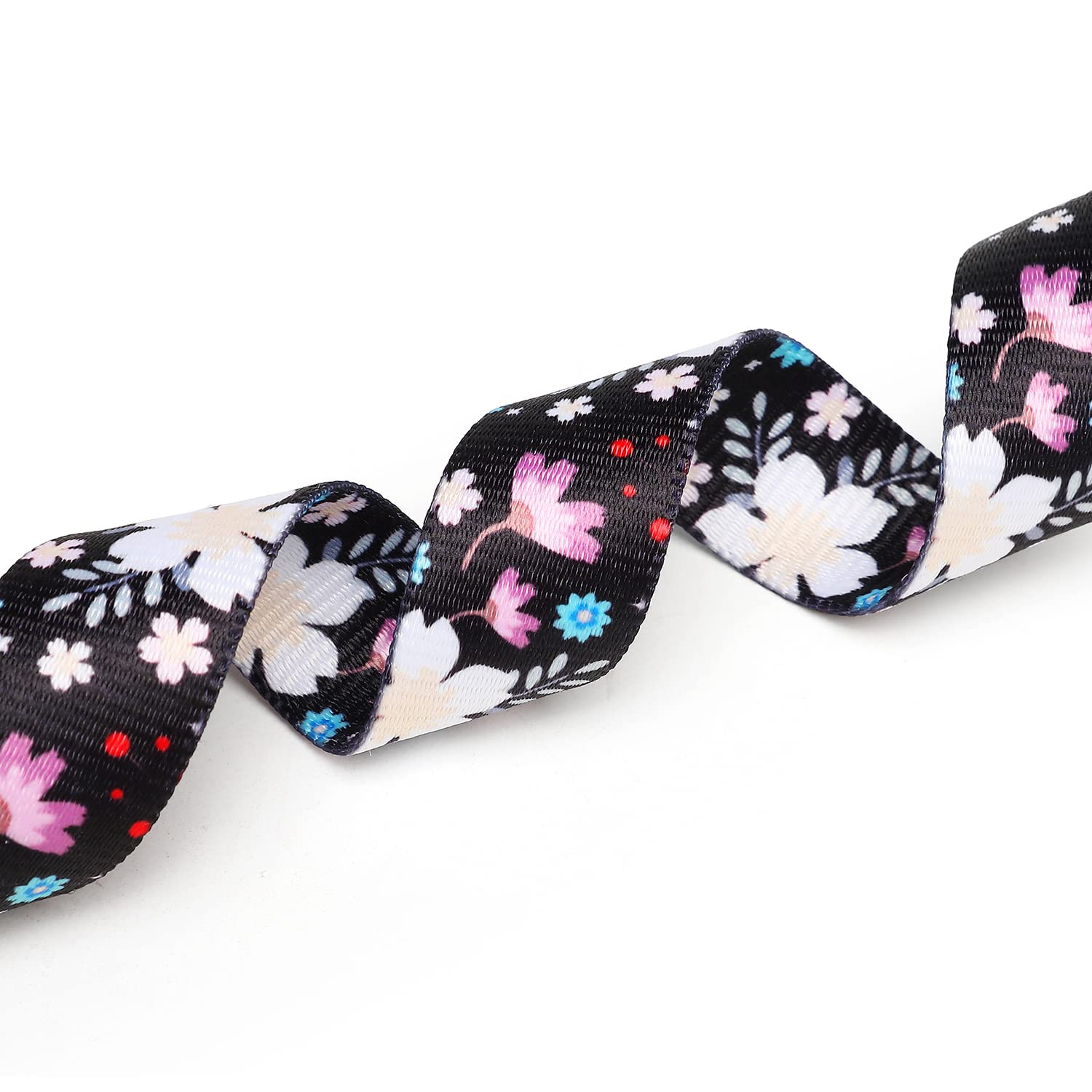 Mercano Adjustable Dog Collar - Special Design Patterns, Soft Nylon Comfortable Durable Pet Collar For Small Medium Large Dogs (S, Floral White)