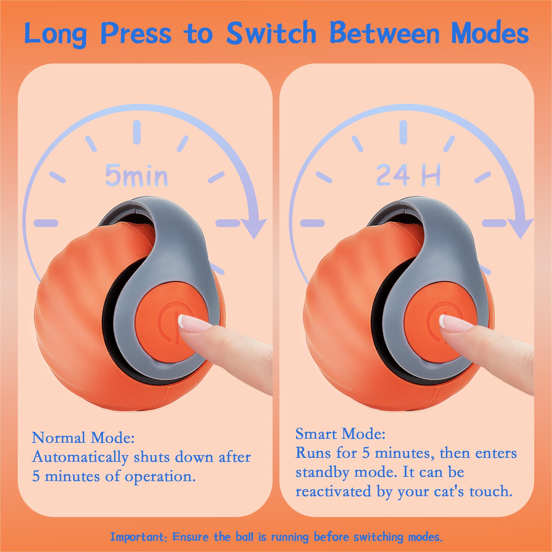 Speedy Tail 2.0 Cat Toy Interactive Ball 2025 New Generation For Indoor Automatic Self Moving Electric Smart Rolling Cat Interac