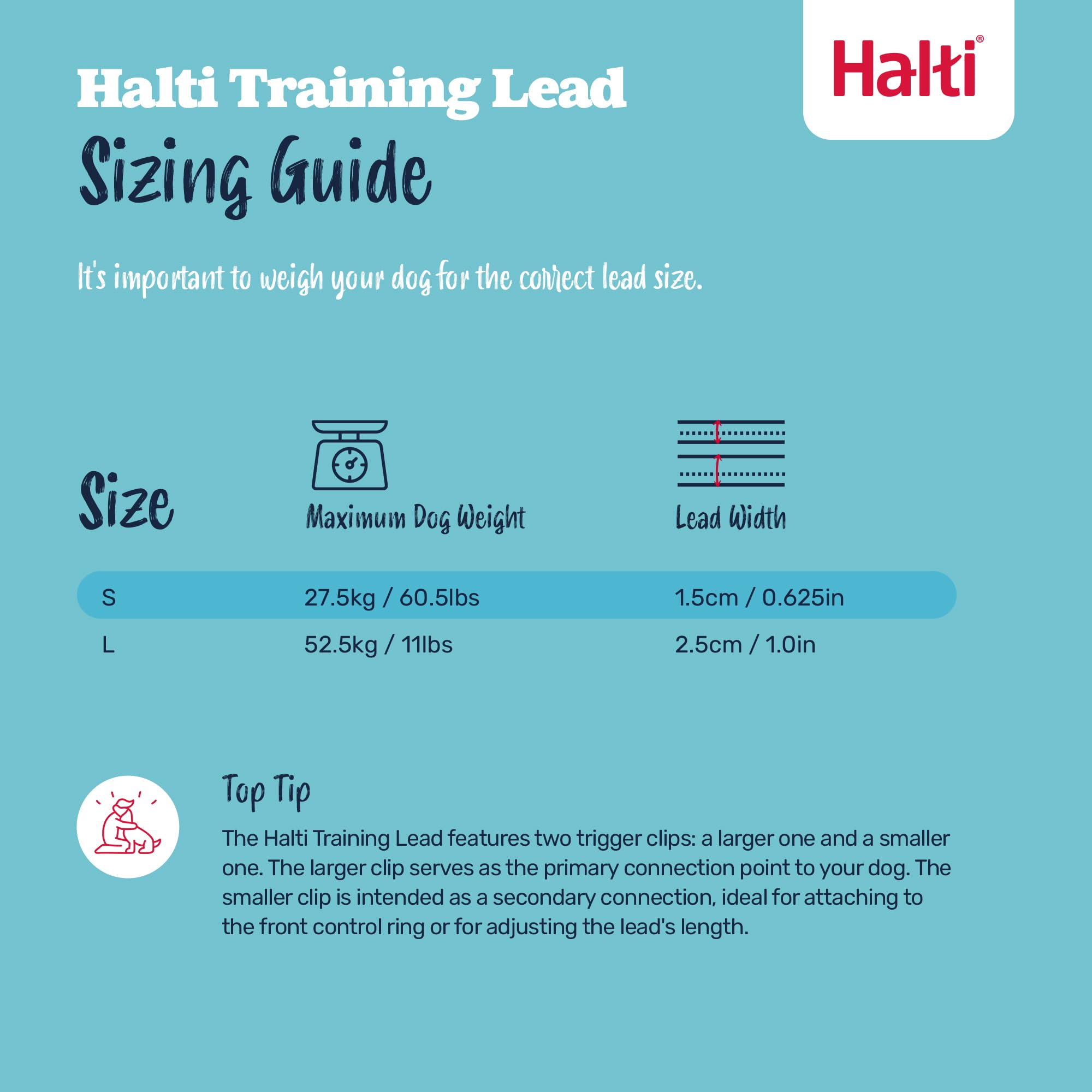 HALTI Headcollar Size 4, Black & HALTI Training Leash Size Large, Black Combination Pack - Stop Your Dog Pulling on the Leash. A