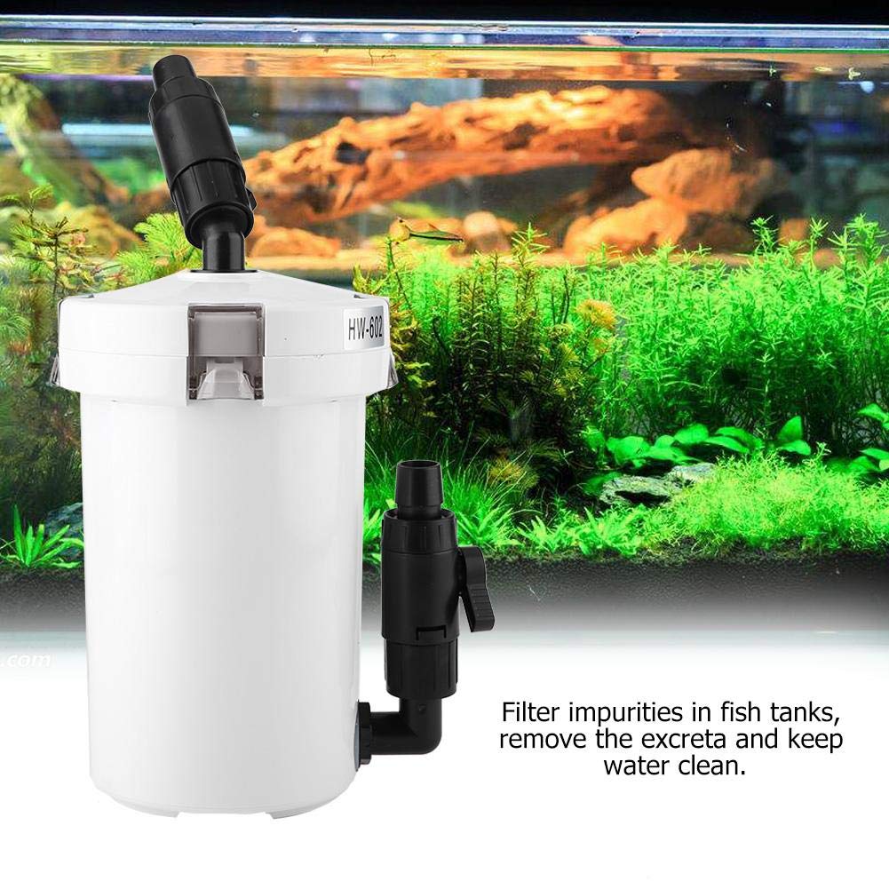 Fdit Aquarium Fish External Canister Filter with Pump Table Mute Filters Bucket HW-602 HW-603 HW-602B HW-603B(602)