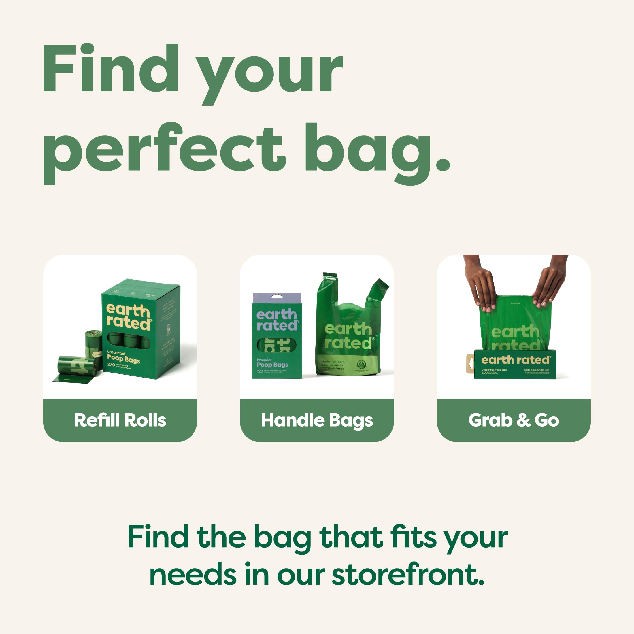 Earth Rated Poop Bags For Dogs, Guaranteed Leak Proof And Extra Thick Waste Bag Refill Rolls, Lavender Scented, 270 Count