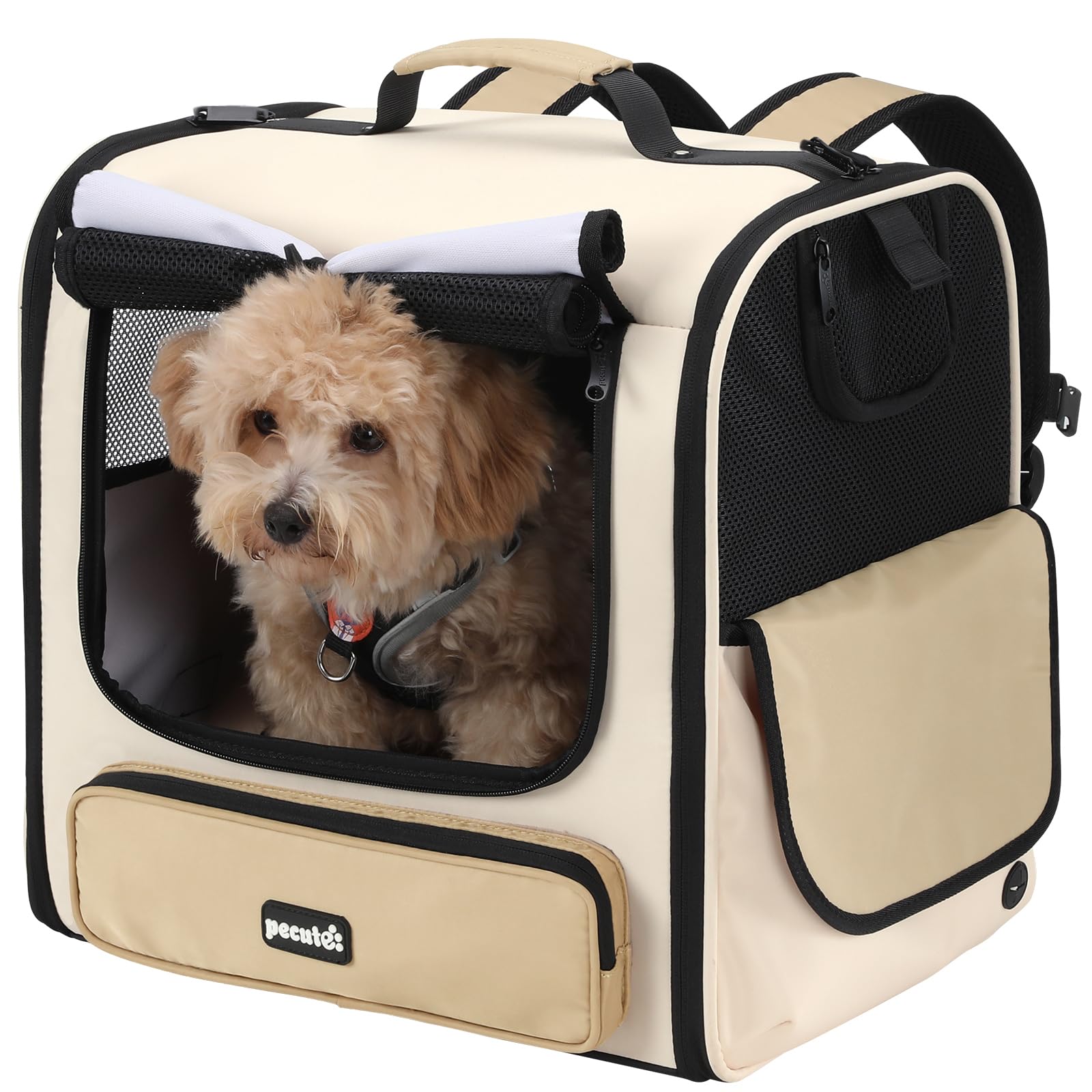 Pecute Cat Carrier Backpack Pet Carrier Backpack Widen Large Space, Stable Pet Backpack For Cat Small Dog, Ventilated Pet Backpa
