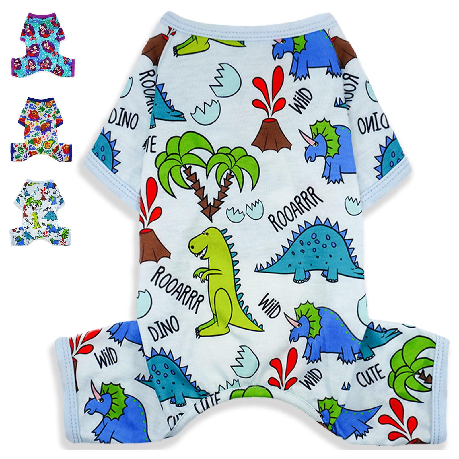 Dog Pajamas Spring Summer Dog Clothes For Small Medium Dogs Girl Boy Cute Soft Puppy Pjs Clothes Doggie Onesies Cat Pet Jammies 