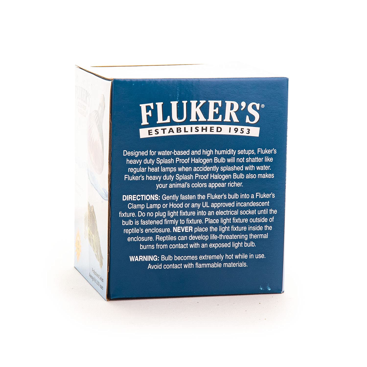 Fluker's Heavy, Duty Splash Proof Halogen Bulb for All Water Based Terrarium Animals, 90 Watt