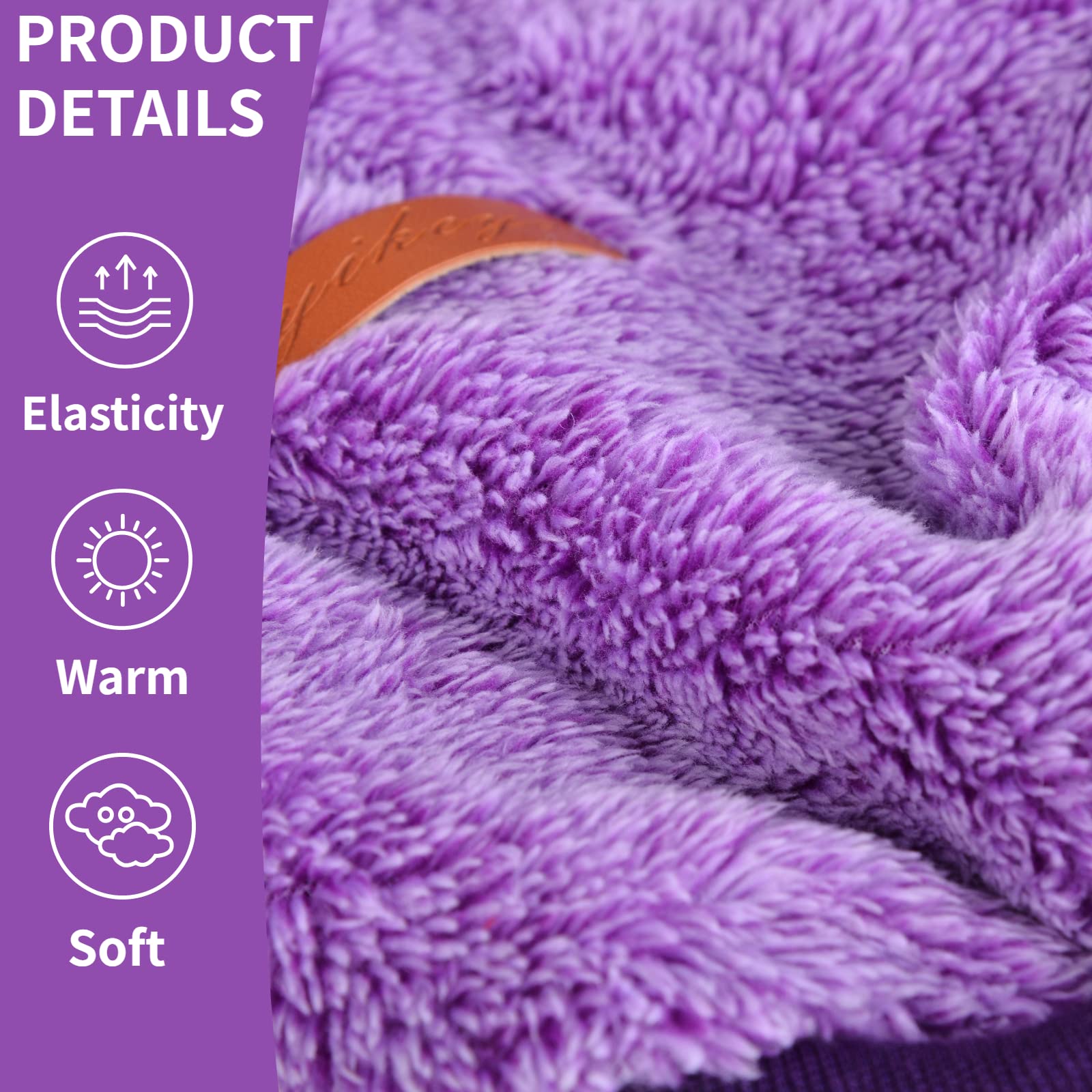 Fluffy Dog Sweater Winter Puppy Clothes For Small Dogs Girl Boy Chihuahua Yorkies Bulldog Pet Outfits Female Male Outfits Clothing Apparel,Medium,Purple