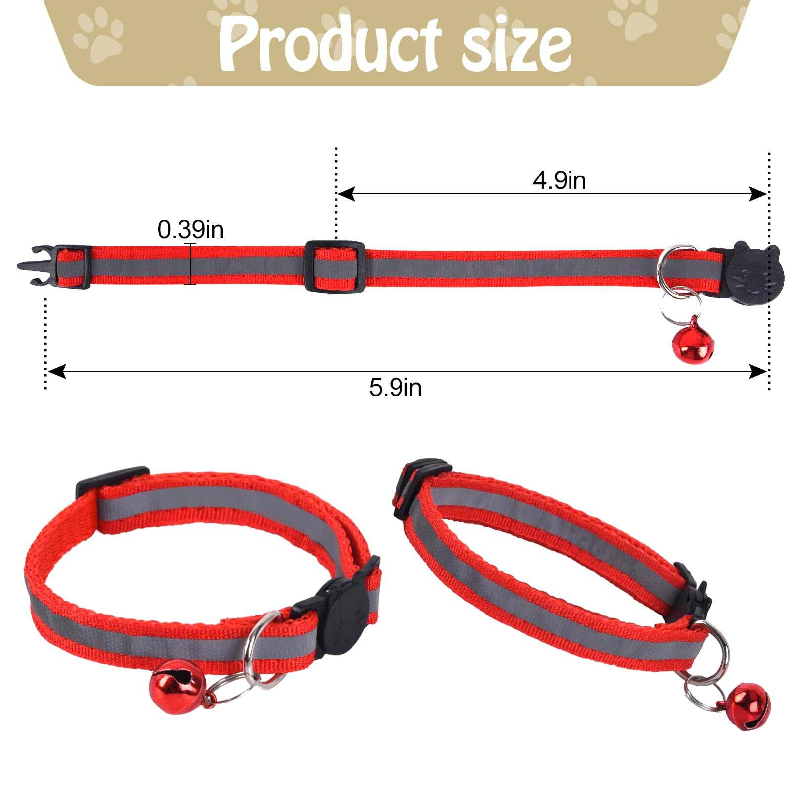 Xxs Dog Collar Teacup Dog Collar, Reflective Collar, Mini Reflective Collar, Teacup Dogs Collar For Small Dogs Cats, Blue, 3/8 I