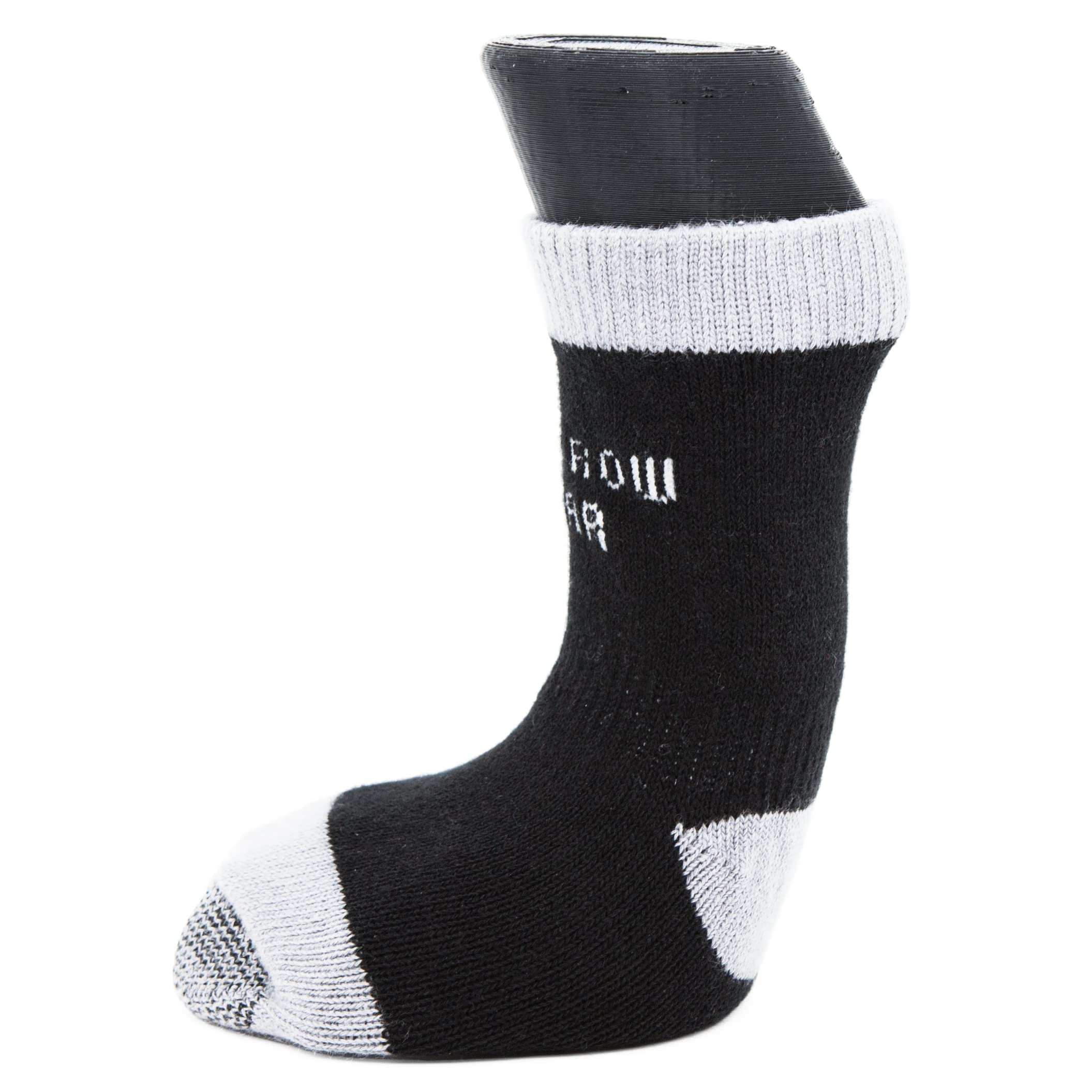 Woodrow Wear, Power Paws Advanced Dog Socks, Black Grey, XXL, Fits 130-180 pounds