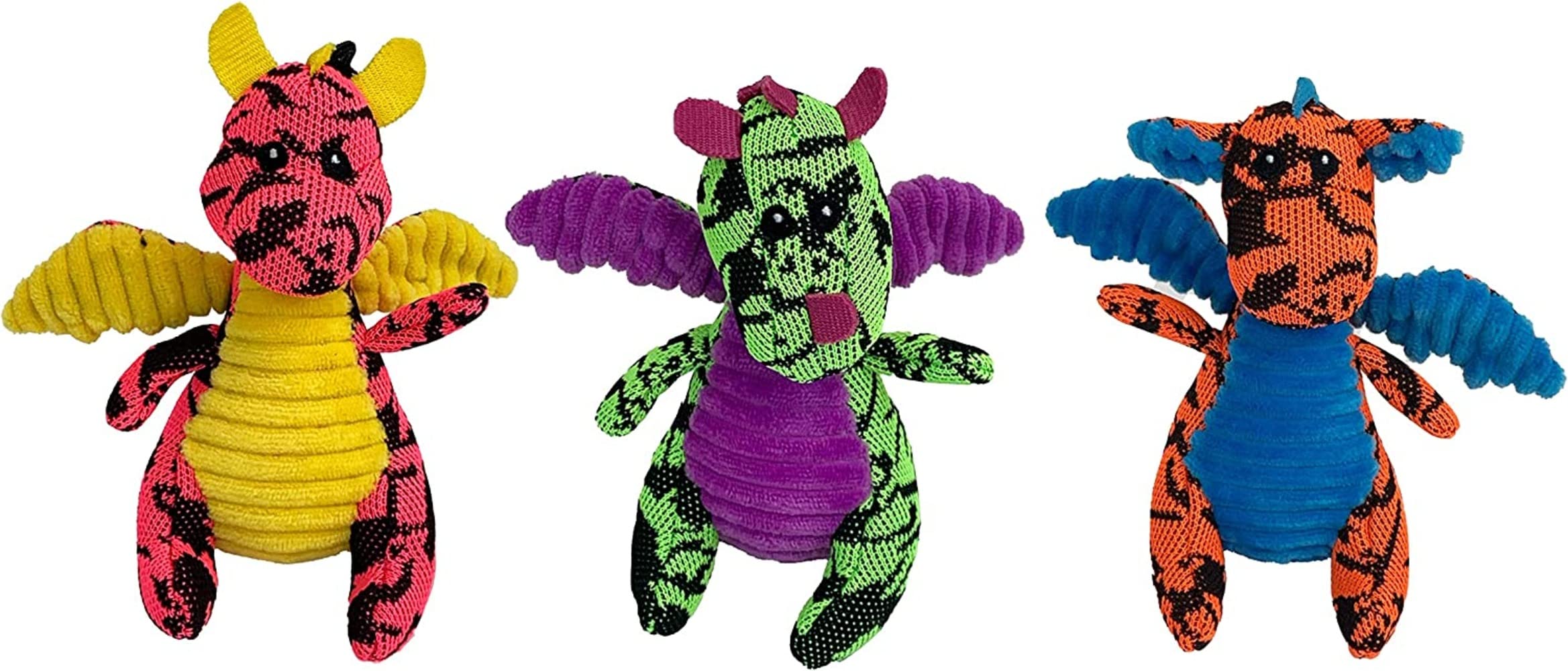 Multipet MiniPet Dragon Dog Toy 5'' (Assorted Color, 1 Pack)