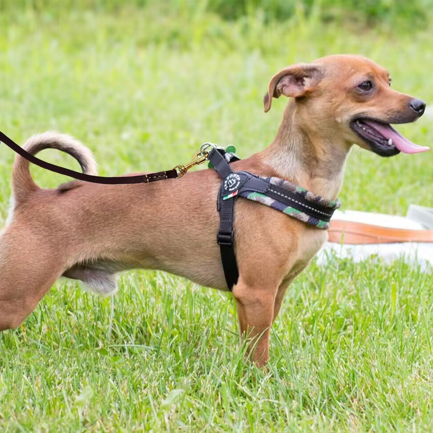 Lwbmg Leather Dog Leash 6Ft X 1/2 Inch, Strong And Soft Heavy Duty Dog Leash, Handmade Genuine Leather Training Leashes For Pupp