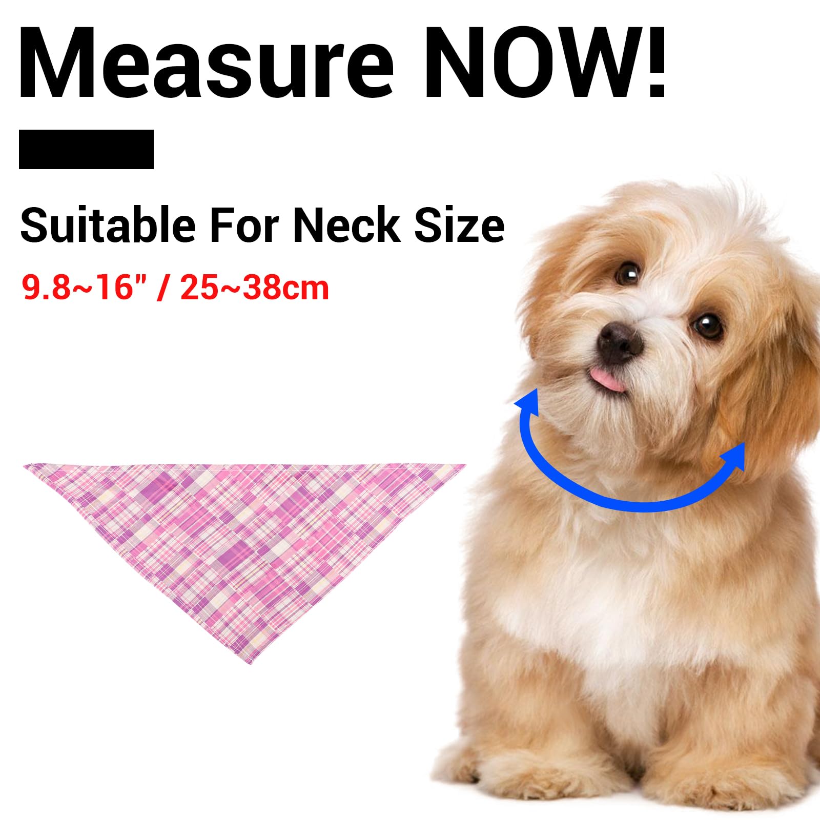 Segarty 60 Pack Triangle Pets Kerchief, 22.8X15.7 Pet Scarf Washable Plaid Dog Bandanas Accessories Bulk For Small Medium Do