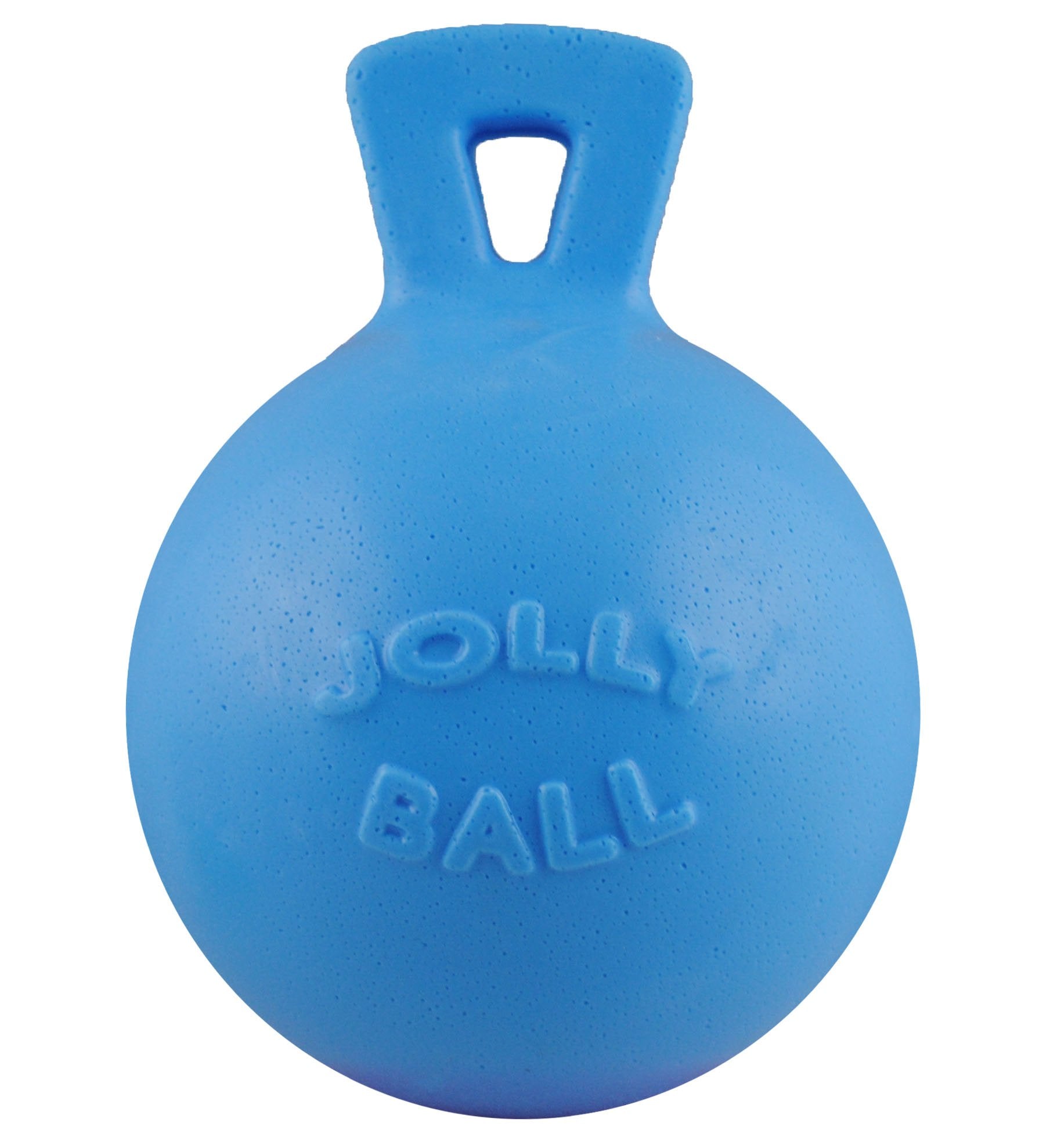 Jolly Pets Tug-N-Toss Heavy Duty Dog Toy Ball With Handle, 4.5 Inches/Small, Blueberry, Jp445Blueberry