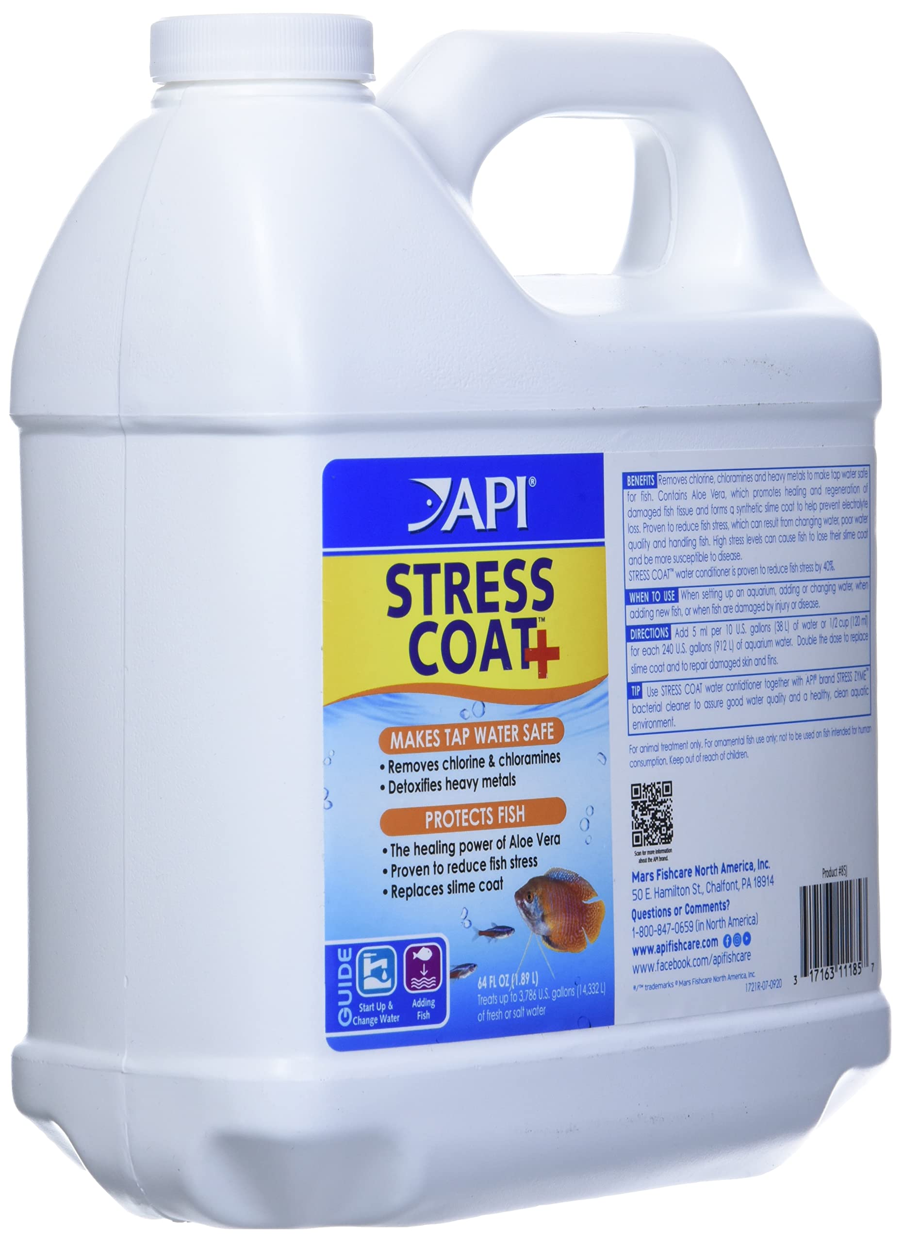 Api Stress Coat Aquarium Water Conditioner 64-Ounce Bottle