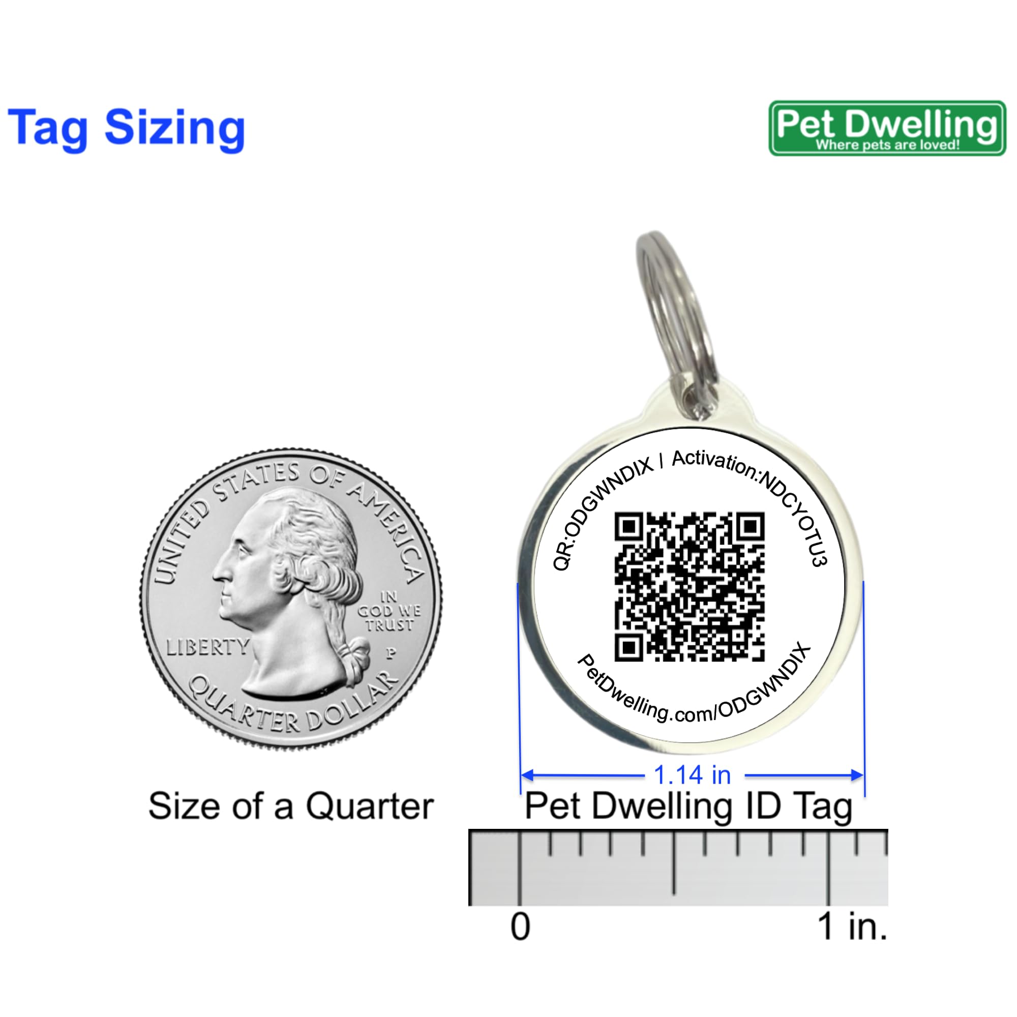 Pet Dwelling Baseball Qr Code Pet Id Tags - Dog Tags And Cat Tags: Instant Online Profile Access And Scan Location Email Alerts