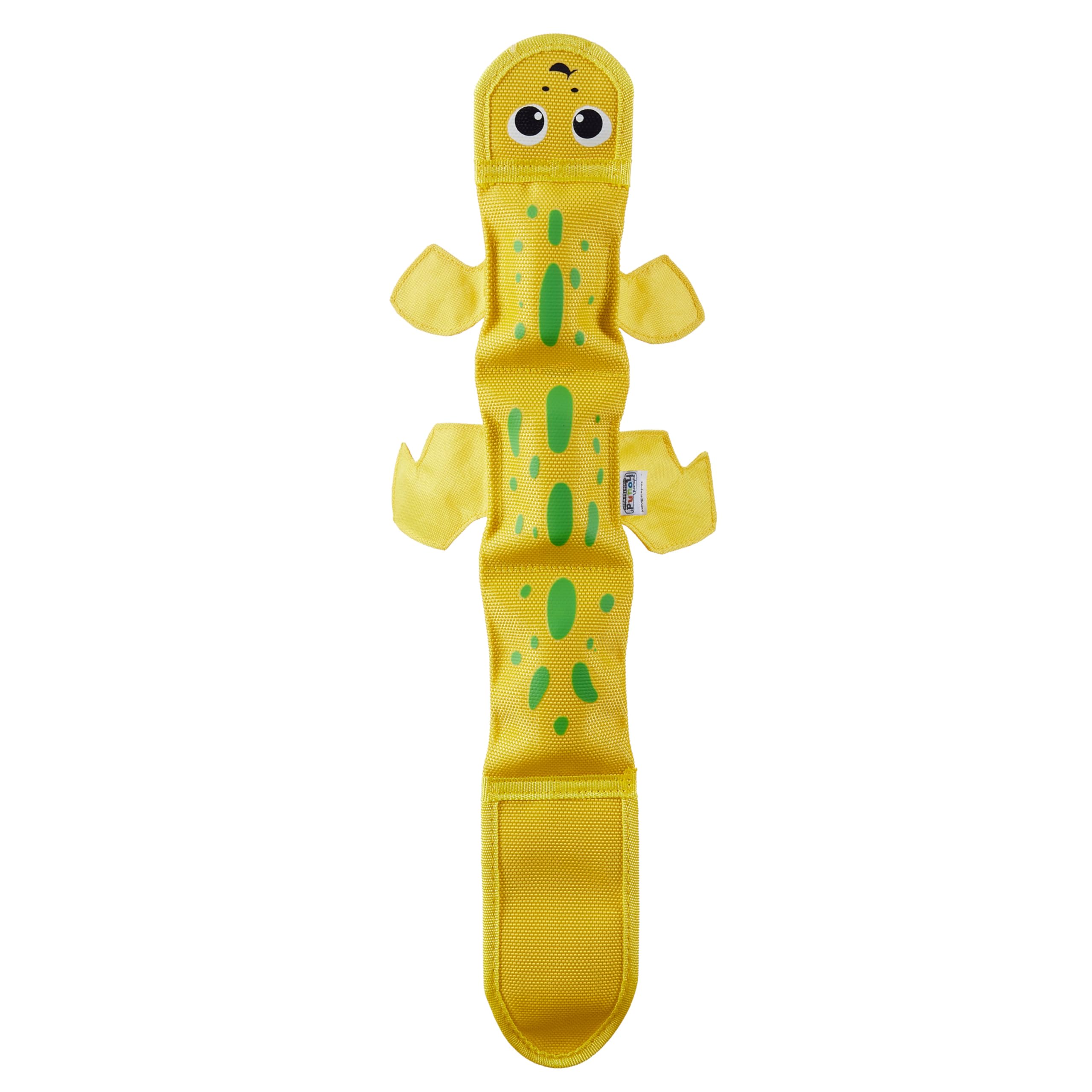 Outward Hound Fire Biterz Red Lizard Plush Firehose Material Interactive Dog Toy, Large