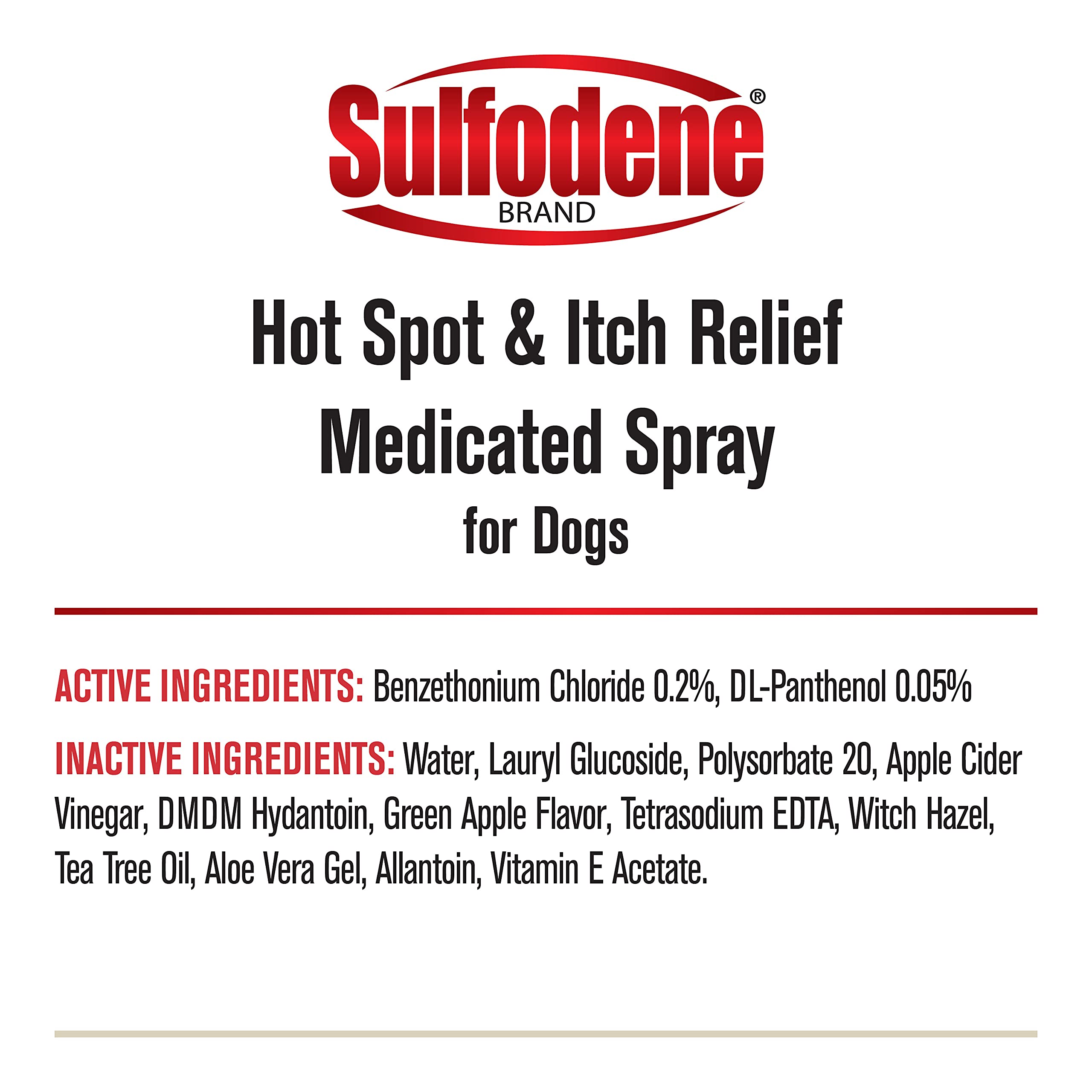 Sulfodene Hot Spot & Itch Relief Medicated Spray For Dog 8Oz