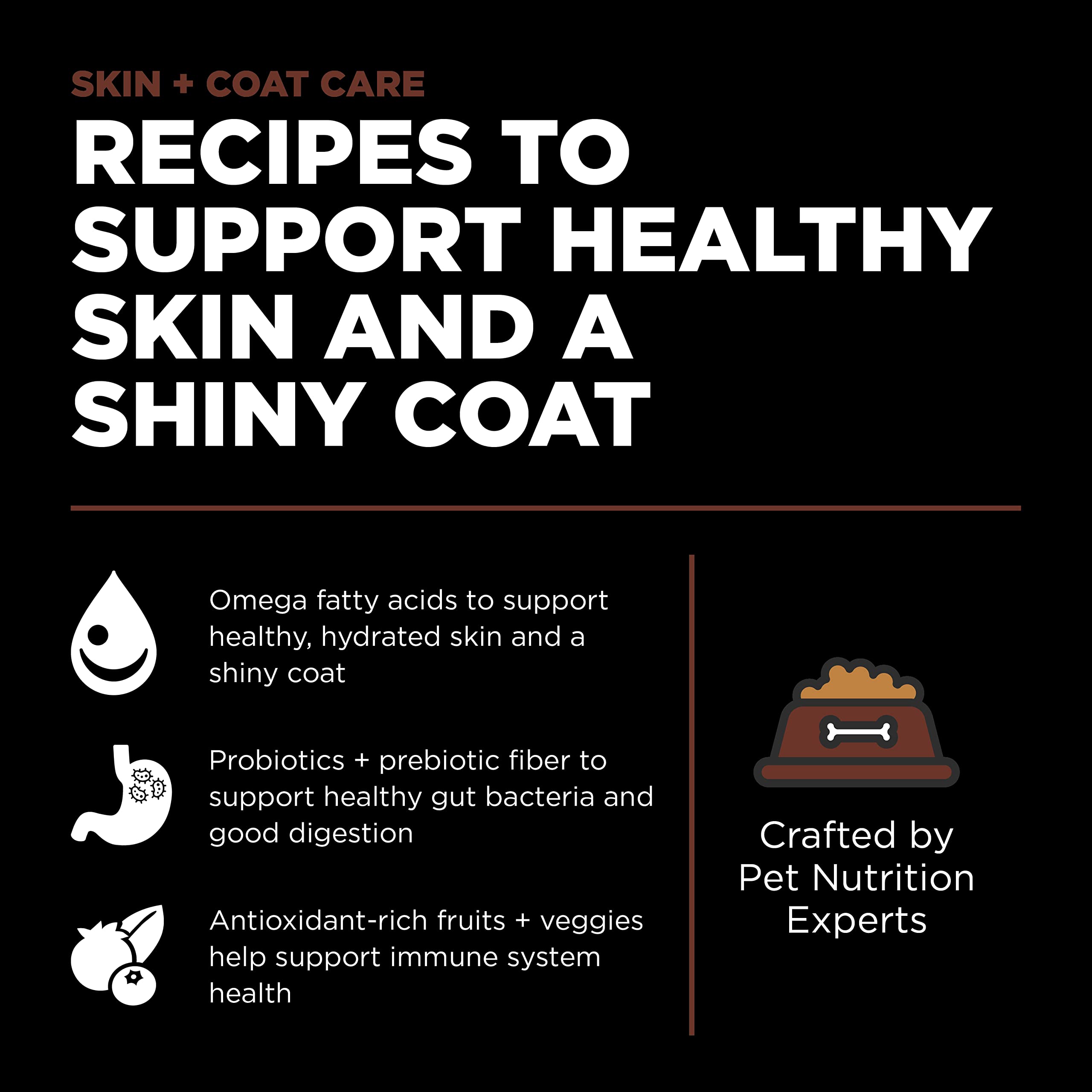 Go! Solutions Skin + Coat Care, Dry Dog Food, Large Breed Puppy Salmon Recipe with Grains, 25 lb Bag