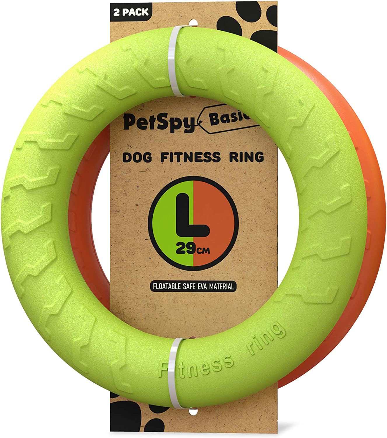 PetSpy Dog Ring Toy - Flying Ring for Outdoor Play, Floating Training & Fetch Toy for Throwing, Catching & Chewers - Durable EVA