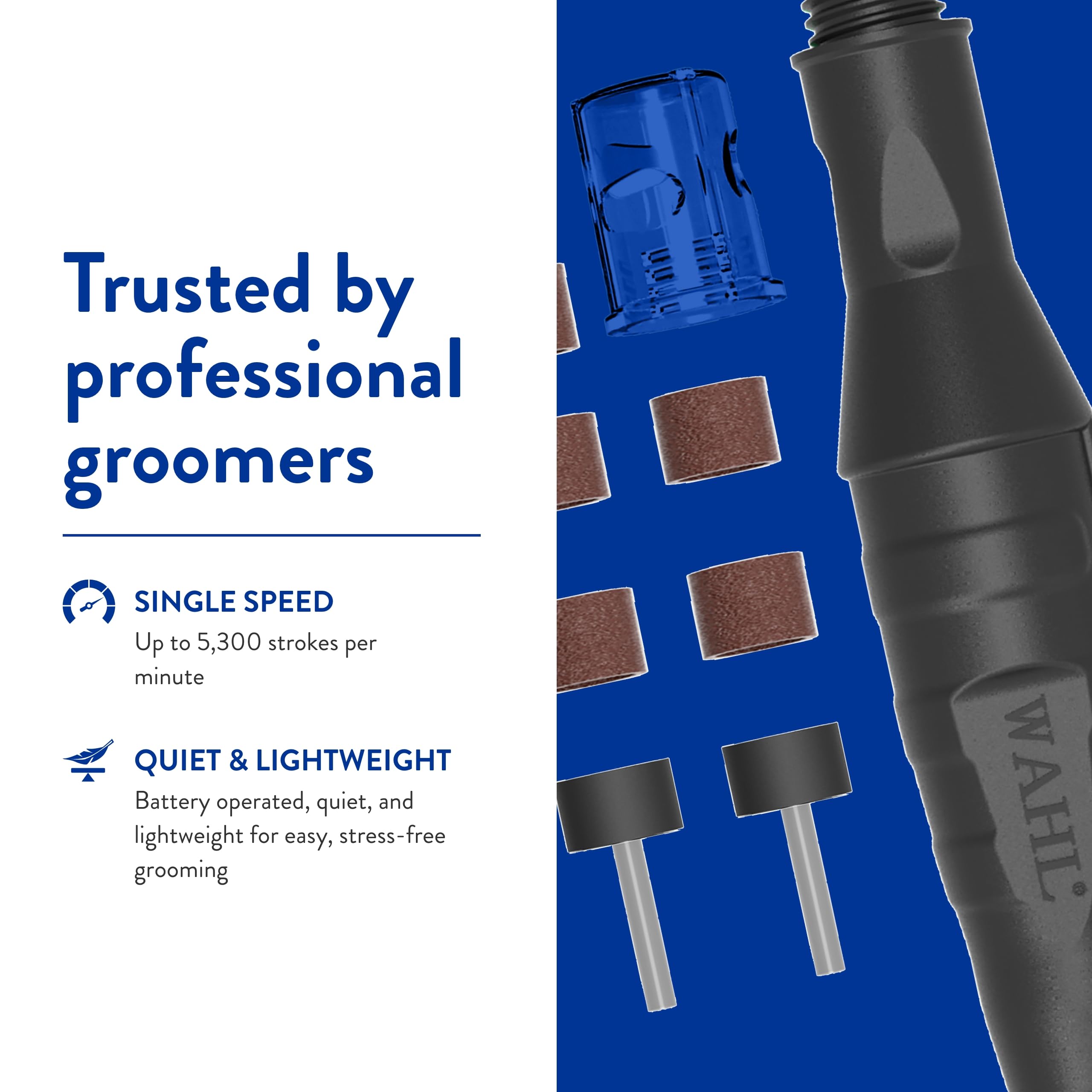 Wahl Professional Animal Pet, Dog, And Cat Classic Nail Grinder Trimming Kit (5971)