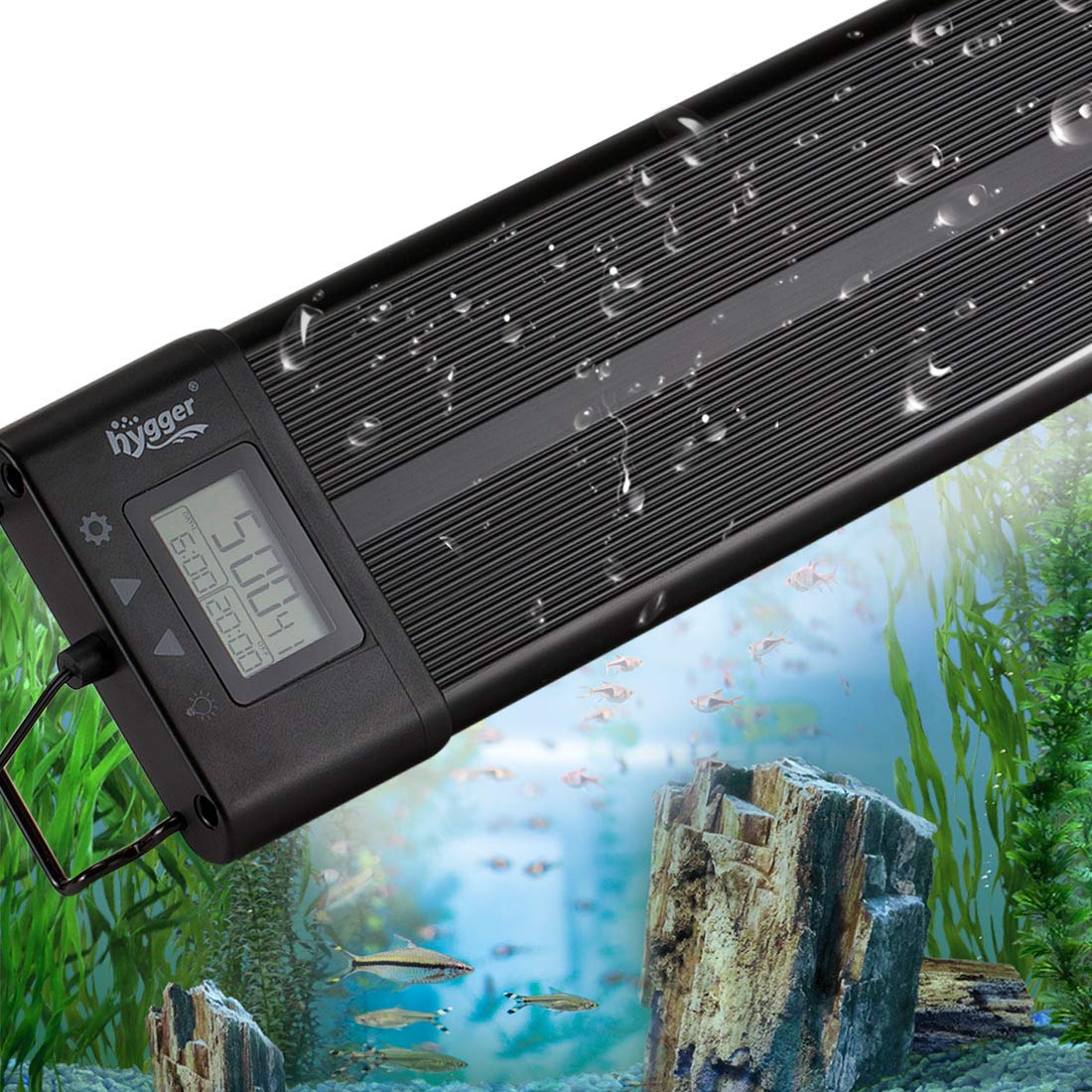 Hygger Aquarium Programmable Led Light, For 24~30In Long Full Spectrum Plant Fish Tank Light With Lcd Setting Display, 7 Colors, Sunrise Sunset Moon And Diy Mode, For Novices Advanced Players