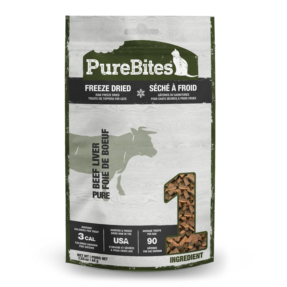 Purebites Beef Liver For Cats, 1.55Oz / 44G - Value Size