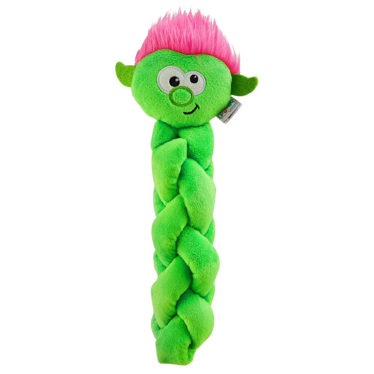 Outward Hound by Nina Ottosson Twistiez Interactive Plush Dog Treat Puzzle, Troll, Small, Green