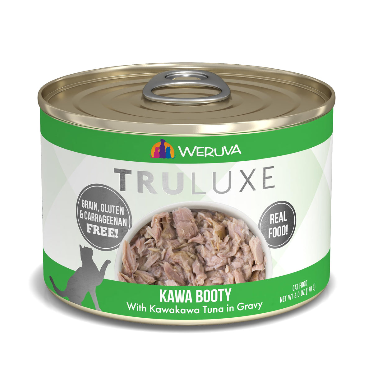 Weruva Truluxe Cat Food, Kawa Booty With Kawakawa Tuna In Gravy, 6Oz Can (Pack Of 24)