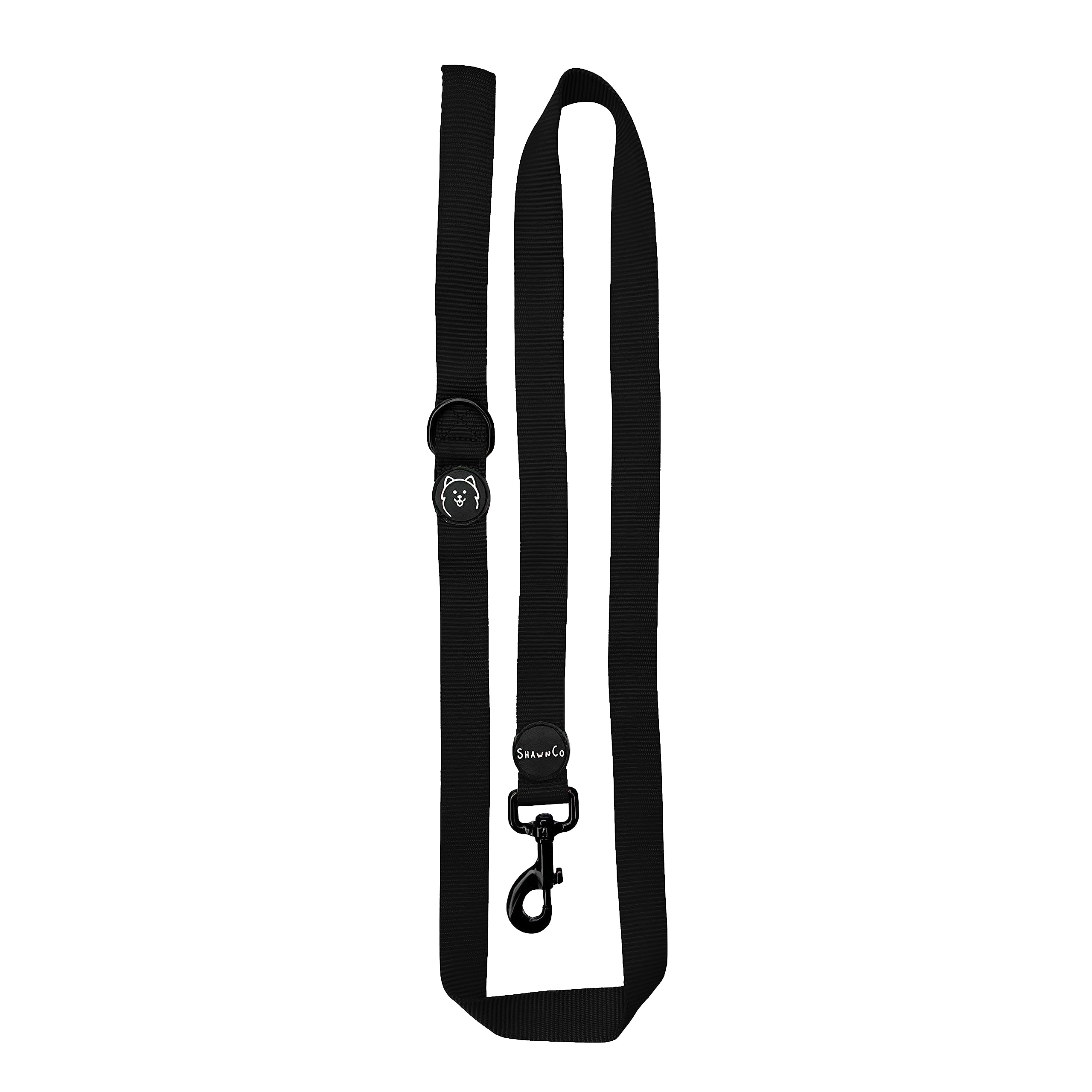 Shawnco Dream Walk Dog Leash- Premium, Nylon Pet Leash With Soft Neoprene Handle For Small, Medium And Large Dogs (Midnight, Med