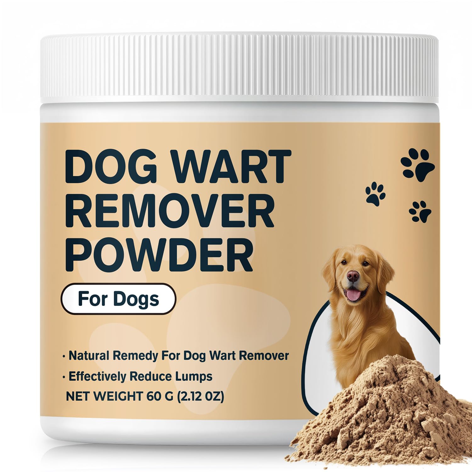 Dog Wart Remover & Lipoma Treatment for Dogs - Turkey Tail Mushroom Powder with AHCC, L-Lysine, Taurine & Zinc - Lumps & Bumps I