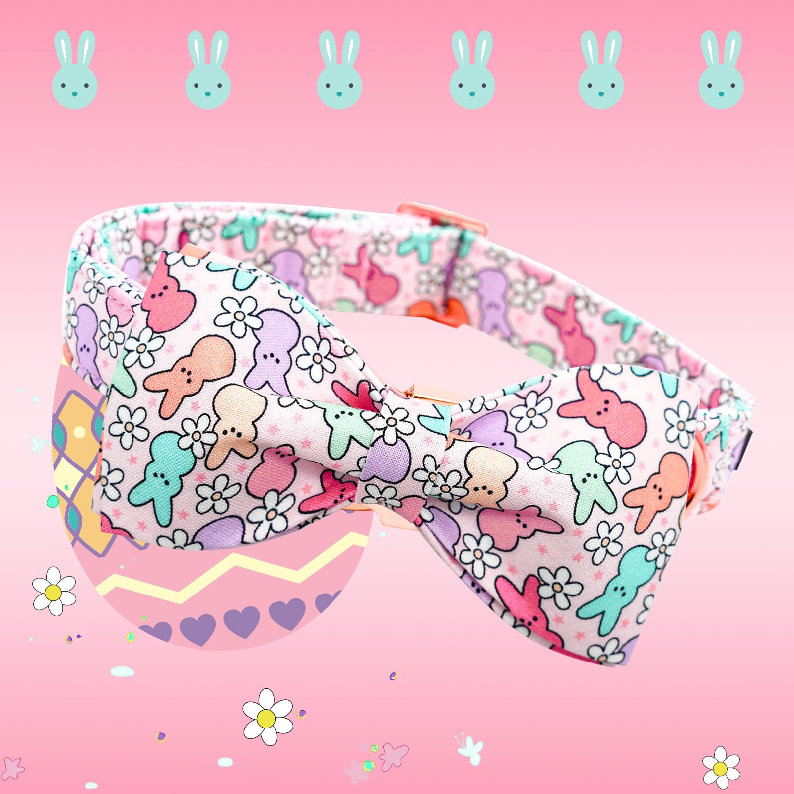 Lionheart Glory Easter Day Dog Collar With Bowtie For Small Dogs & Rabbits