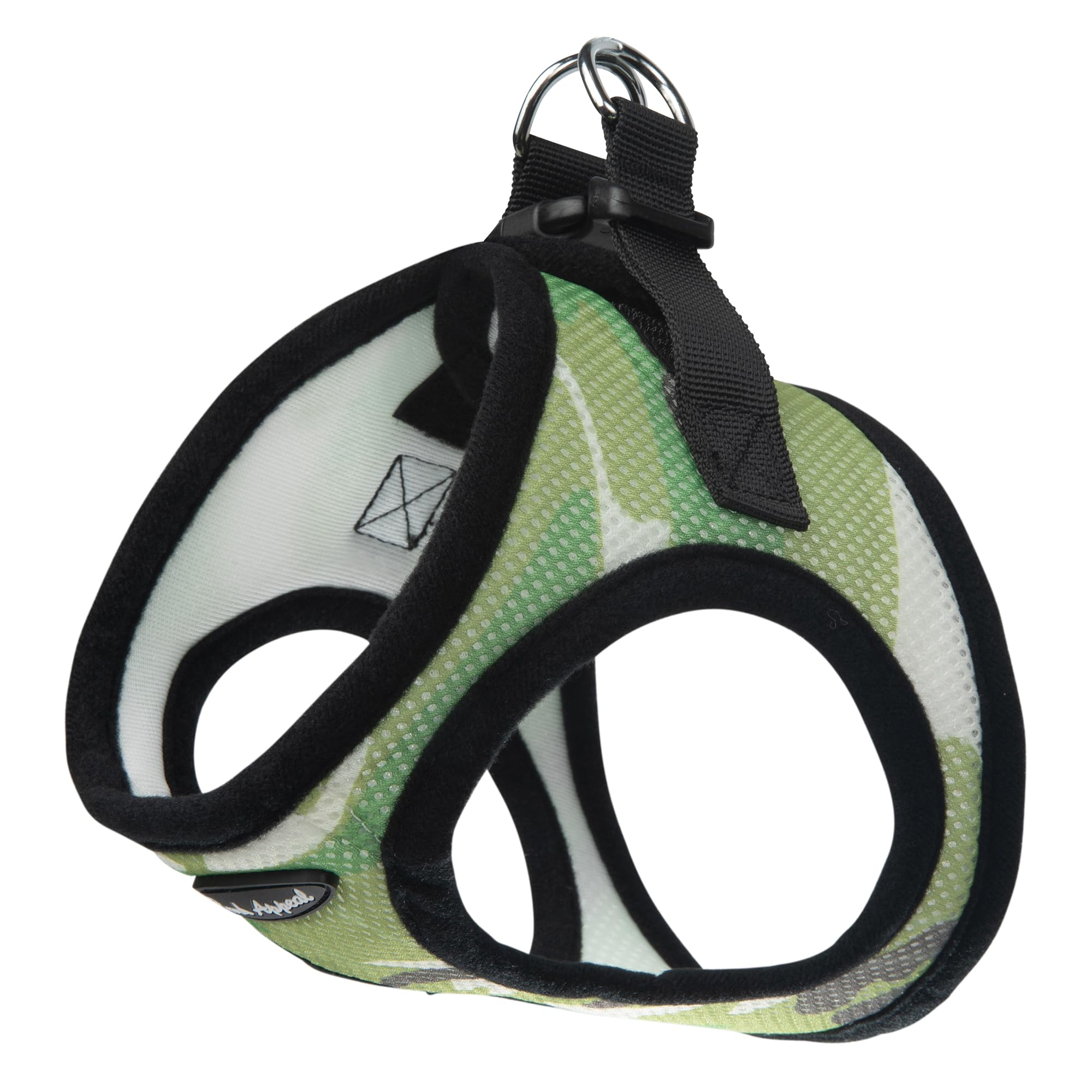Bark Appeal Green Camo Step-in Dog Harness for 2XL to 3XL Sized Pets - Updated Sizing, Re-Measuring is Essential - Soft Vest Har