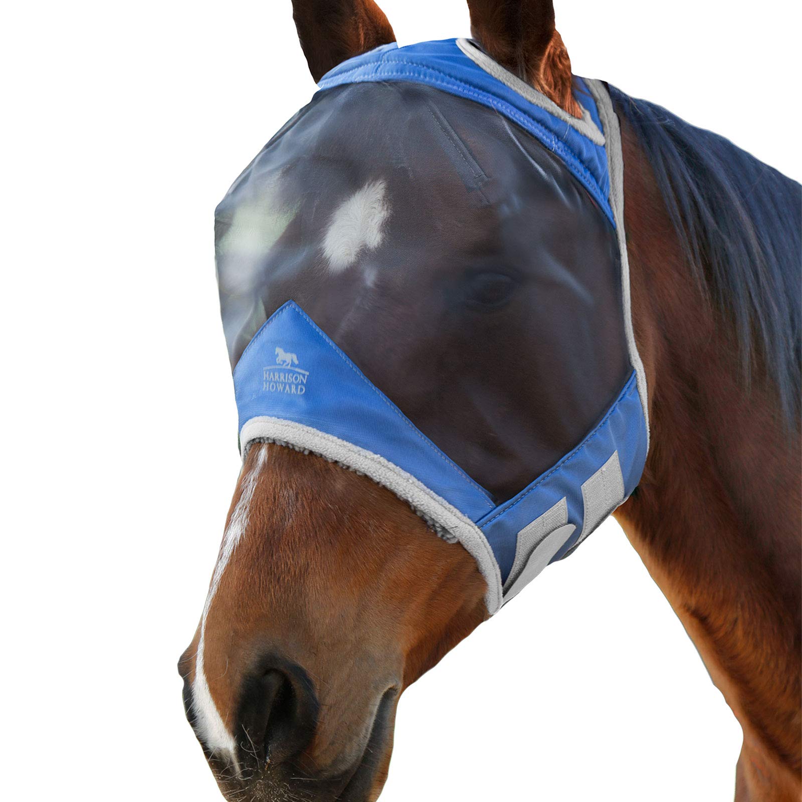 Harrison Howard CareMaster Pro Luminous Fly Mask Standard Aquamarine Extra Full Size