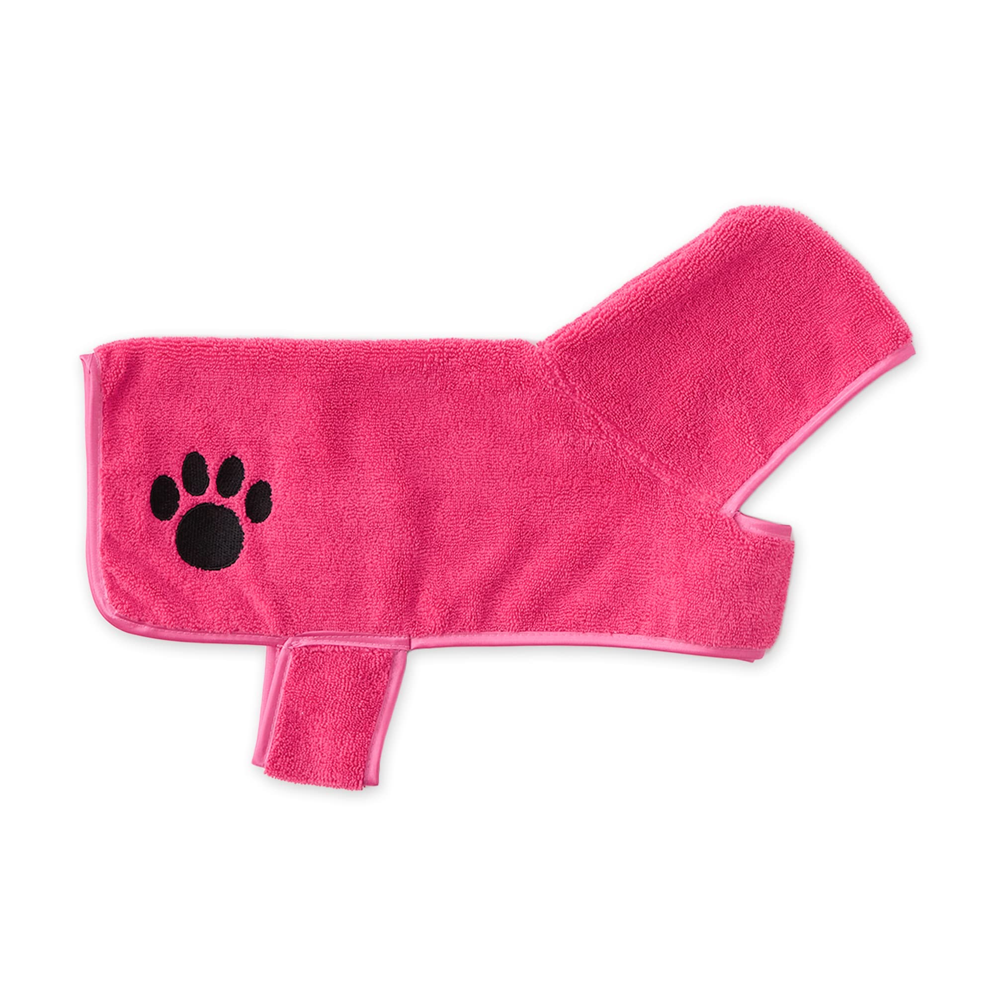RASPBERRY SORBET - EMBROIDERED PAW SMALL PET ROBE