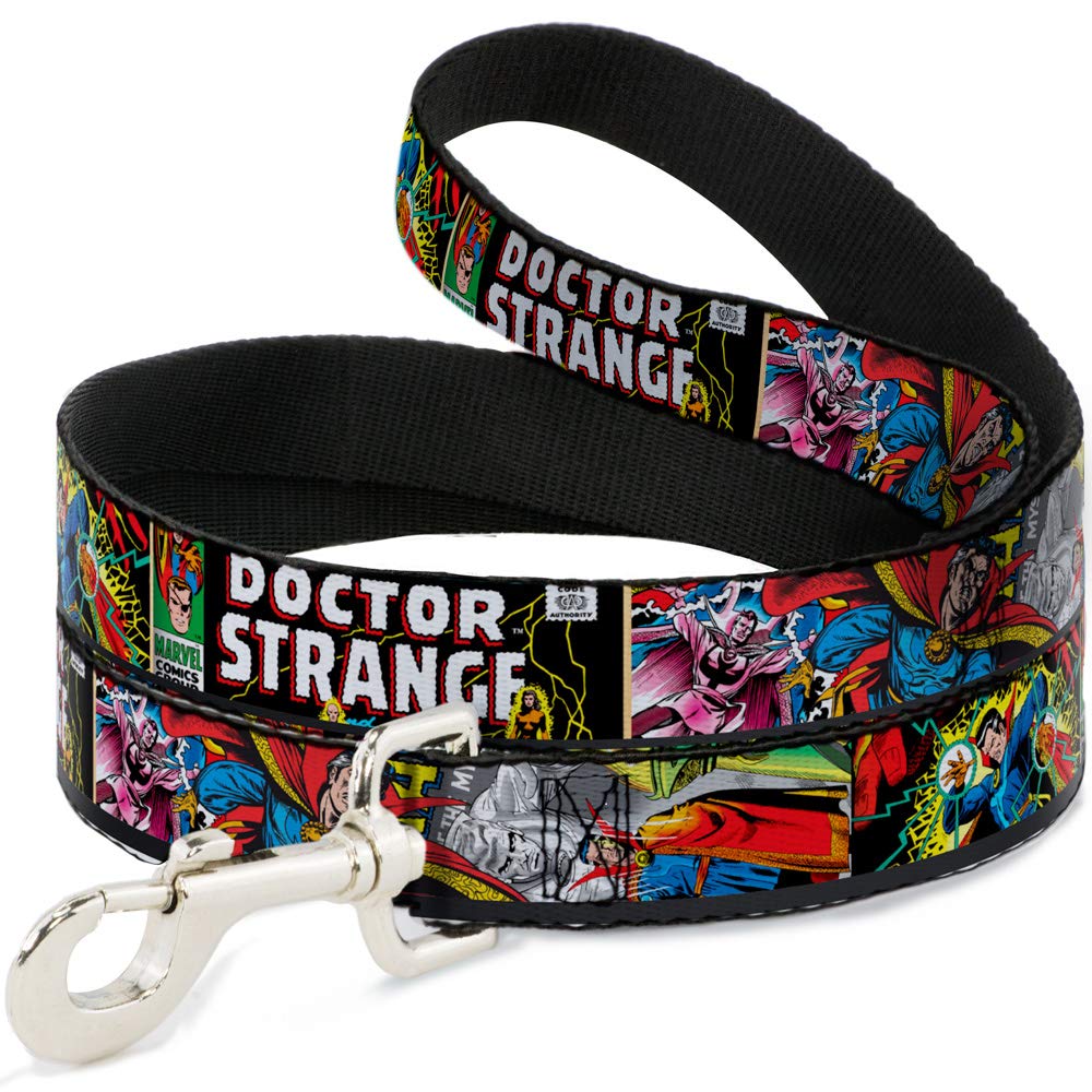 Dog Leash Classic Doctor Strange Comic Book Title 4 Poses 6 Feet Long 1.0 Inch Wide