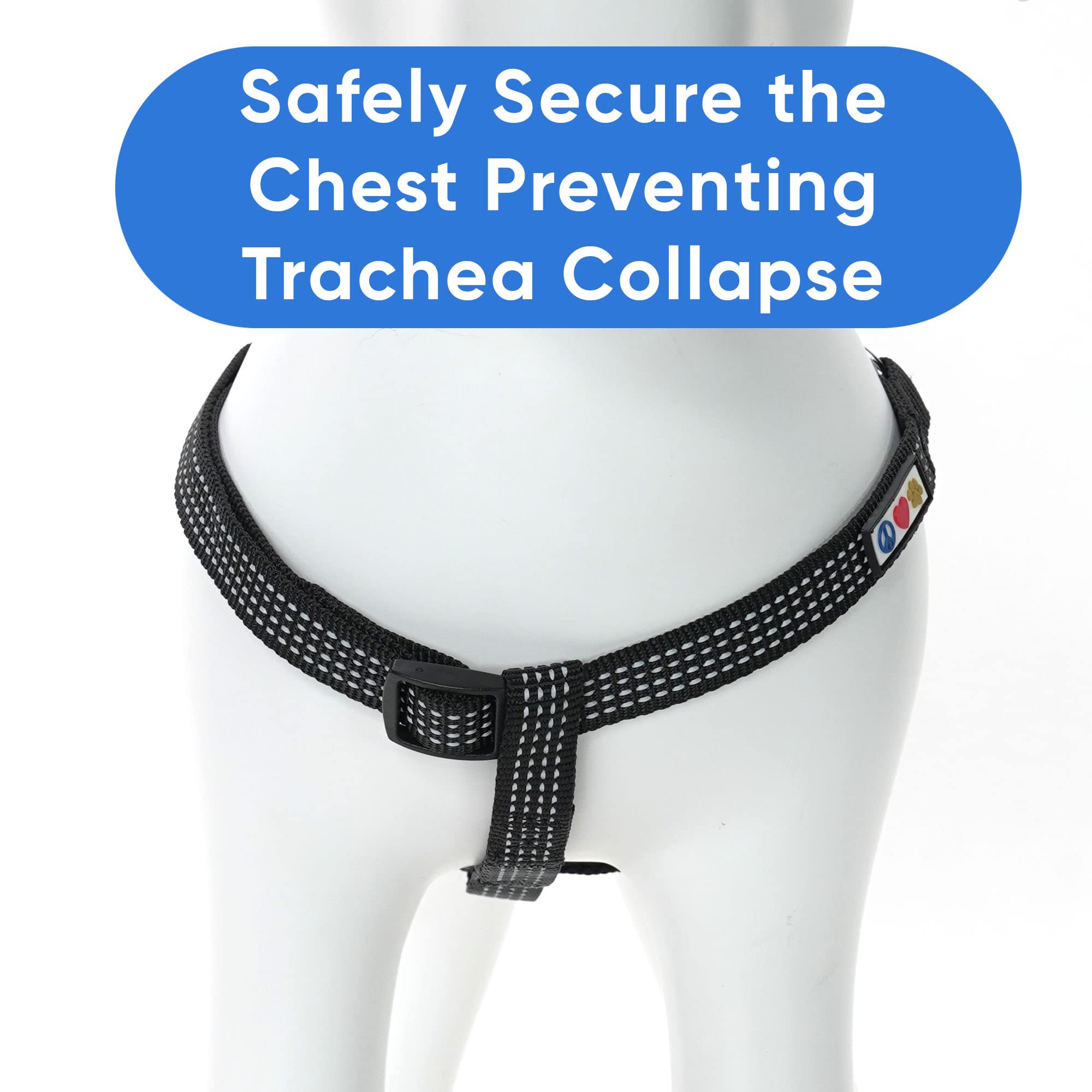 Pawtitas Reflective Step In Dog Harness Or Reflective Vest Harness, Comfort Control, Training Walking Of Your Puppy/Dog Extra Small Dog Harness Xs Black Dog Harness