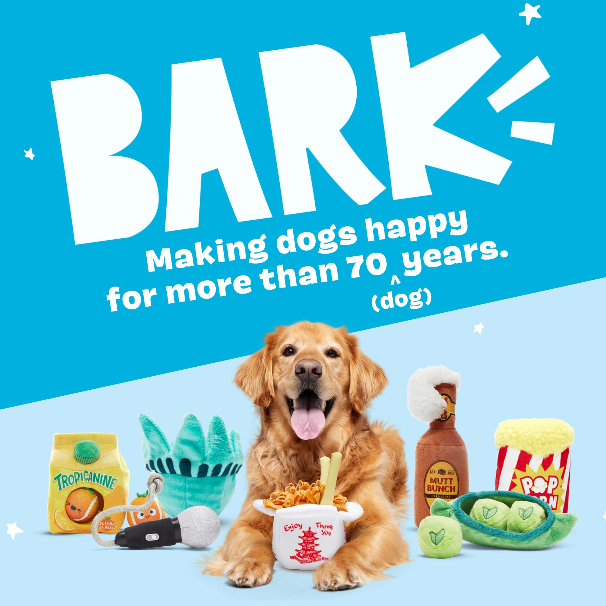 Barkbox Dog Toy 2 In 1 Interactive, Plush Exterior With Squeaker & Crinkle Material, Tearable Dog Toy With Squeaky Spikey Ball Inside, Ideal For Toy Destroyers - Go Bananas, Small