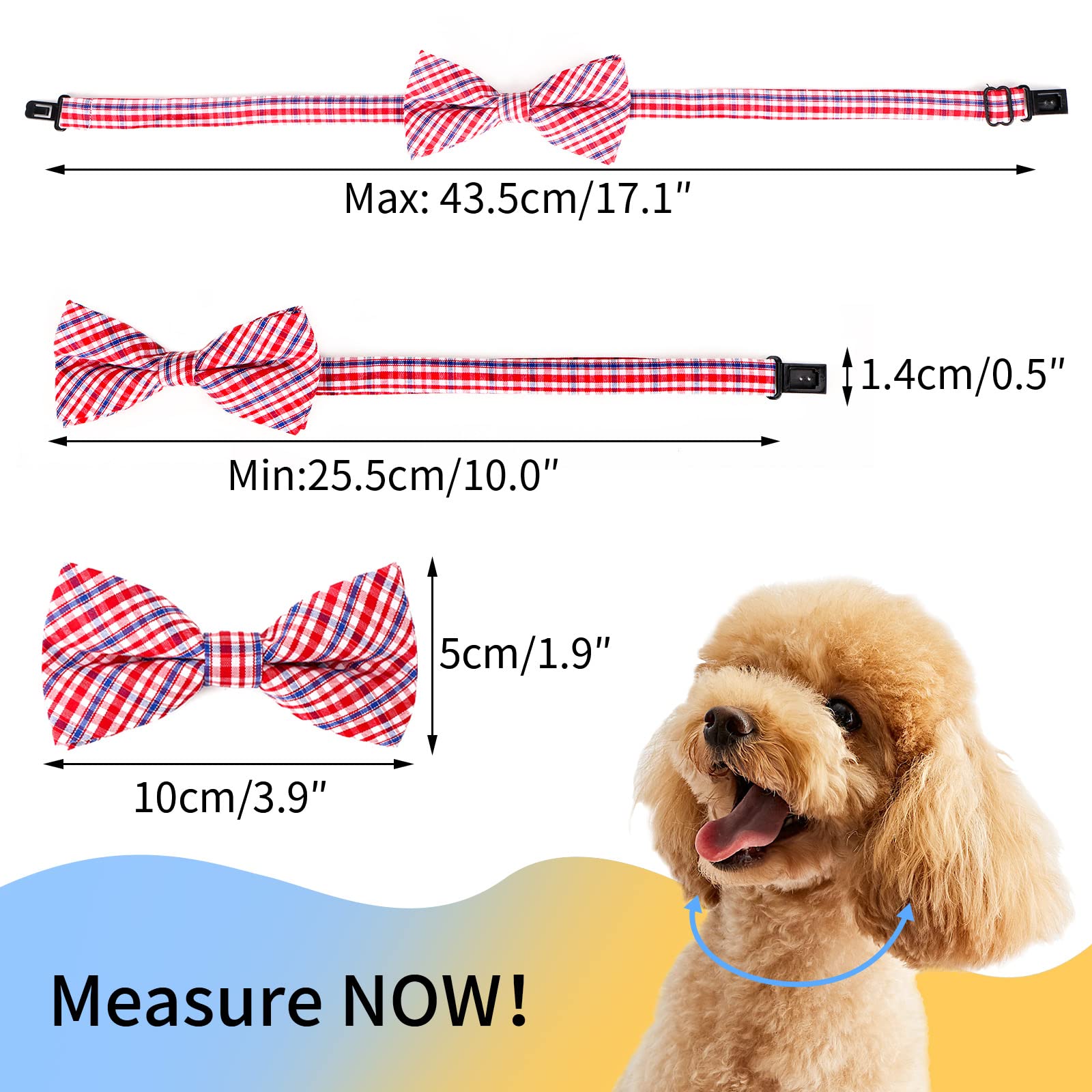 Segarty Dog Bow Tie, 10 Pcs Bowties Dog Collar Holiday Cat Collar Grooming Bulk Bows For Festival Party Pet Puppy Photography Ne