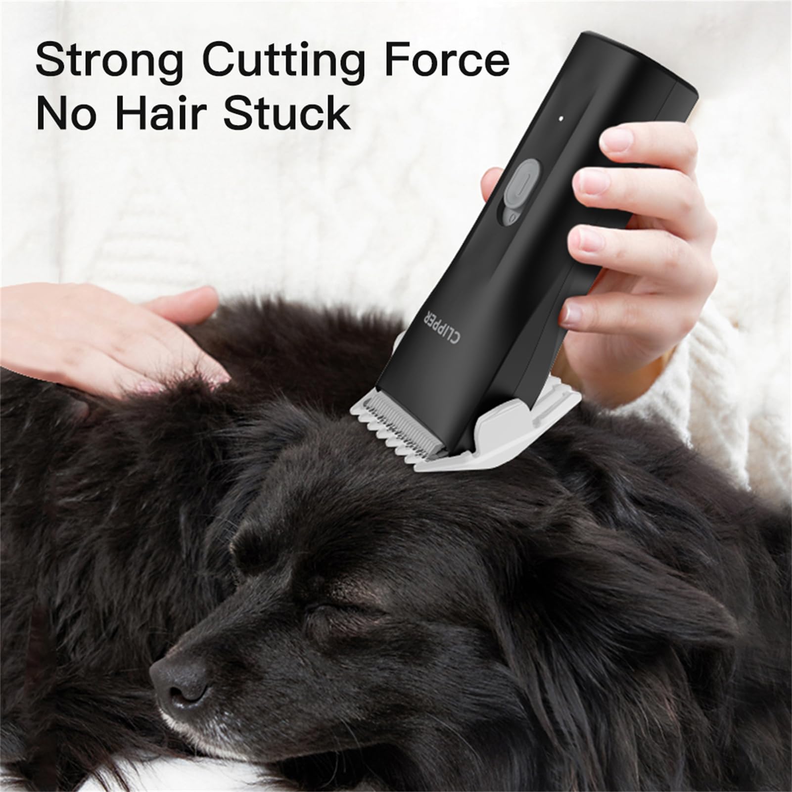Founouly Prowerful Home Professional Dog Grooming Kit Clipper Low Noise Usb Rechargeable Gifts For Dog Cat Black,Ts006