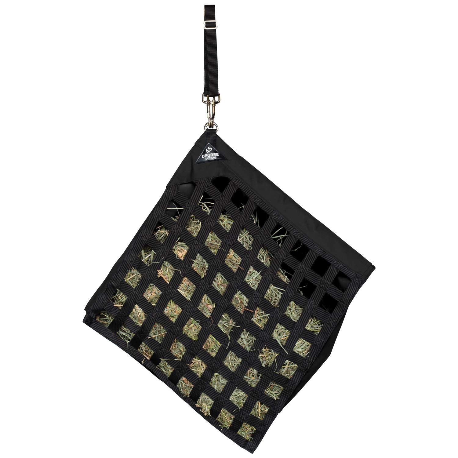 Weaver Leather 45 Degree Hay Bag, Black, 21 L x 7-1/2 W x 22-1/2 H