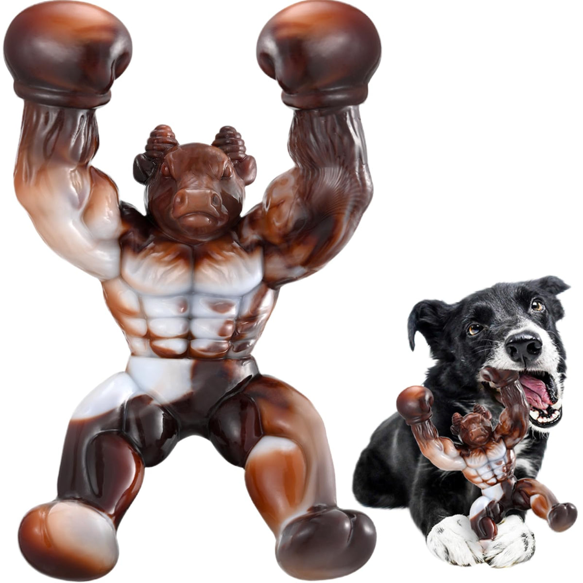 Zinbo Dog Toys For Aggressive Chewers, Indestructible Dog Toys, Tough Dog Toys For Aggressive Chewers Medium/Large Breed, Real B