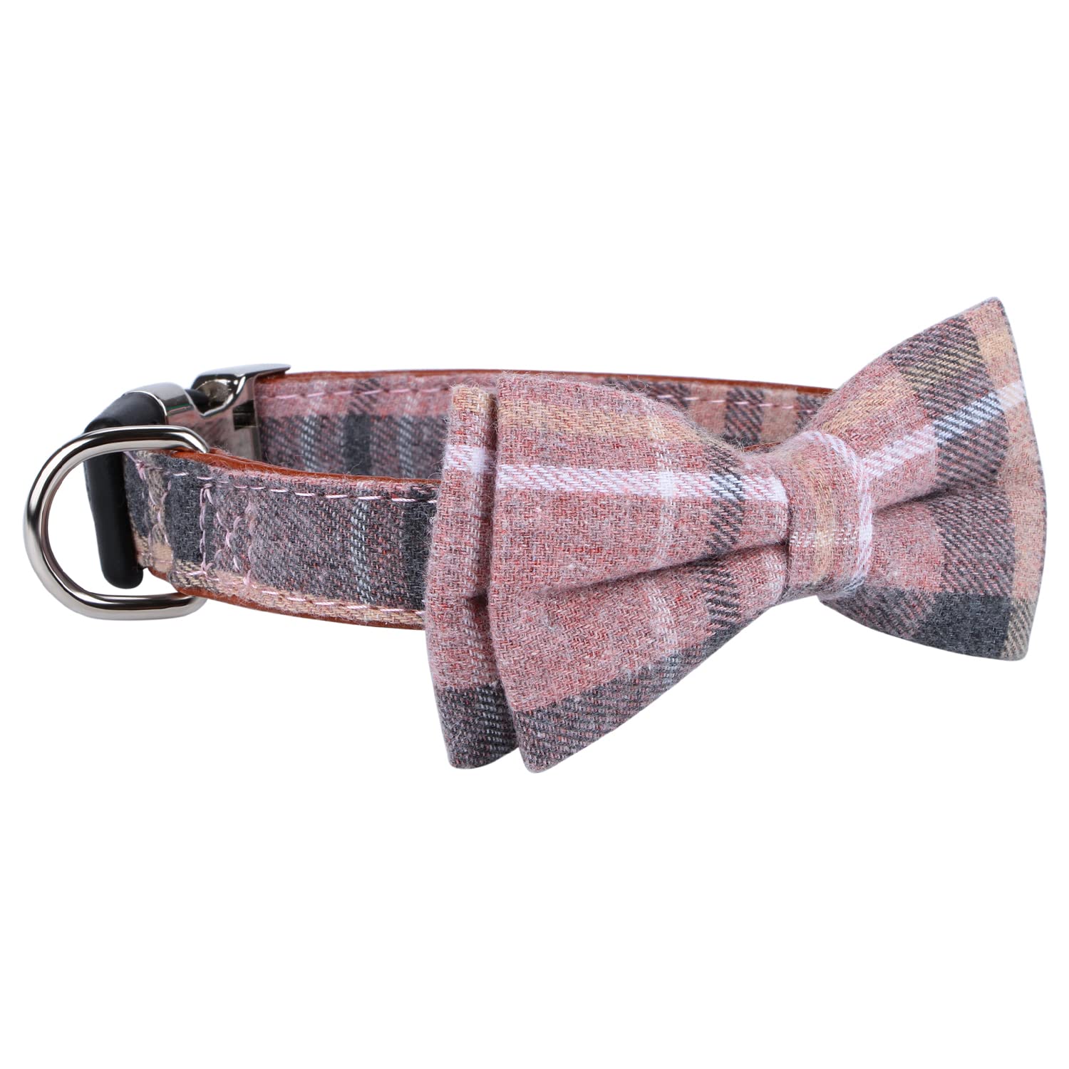 Faleela Cute Soft Girl Dog Collar With Bow, Bowtie Dog Collar For Boy,Detachable Adjustable Collar For Small Medium Large Pet