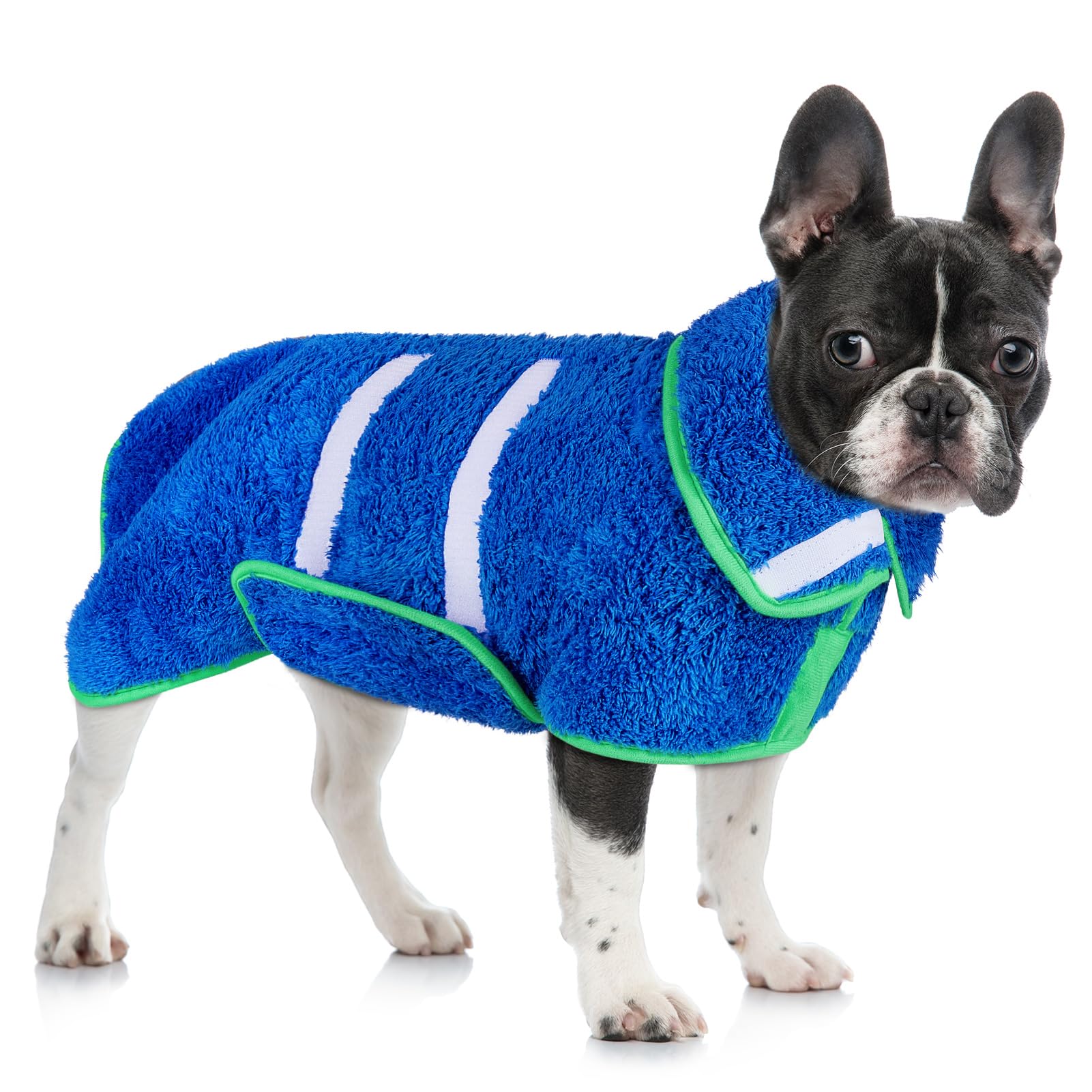 Super Absorbent Dog Towel - Large Quick Drying Robe For After Bath, Soft Adjustable Coat To Keep Dog Warm (S-Xxl)