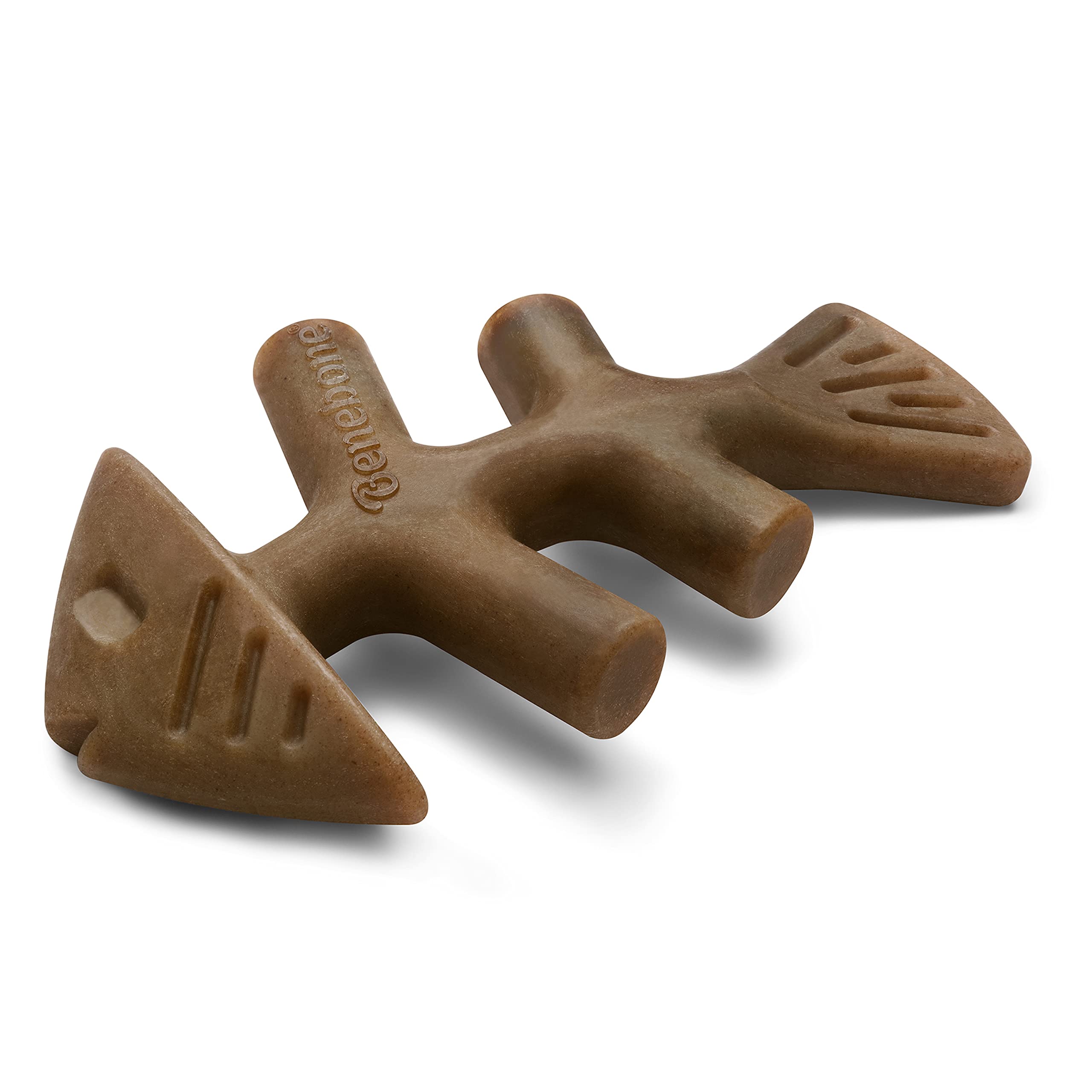 Benebone Fishbone Durable Dog Chew Toy For Aggressive Chewers, Real Fish, Made In Usa, Giant