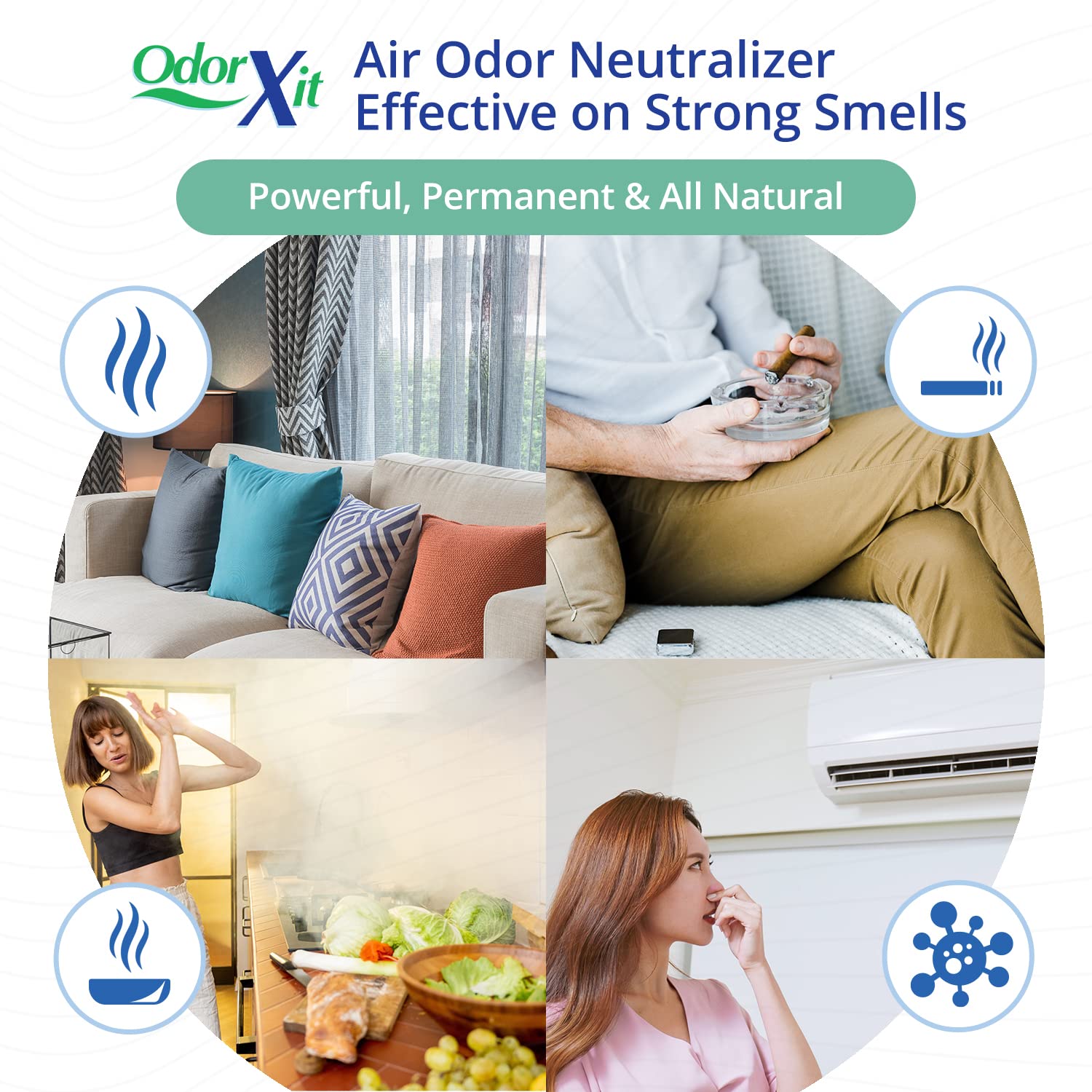 Odorxit Magic Air Odor Neutralizer Spray, Powerful Dog & Cat Urine Odor Neutralizer, Safe Air Refresher For Home, Safe Odor Abso