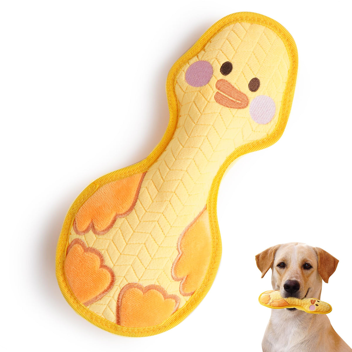 Durabite Duck Squeaky Dog Toy, New 2025 Indestructible Dog Toy For Aggressive Chewers, Stuffed Toy With Two Tough Layers, Soft P