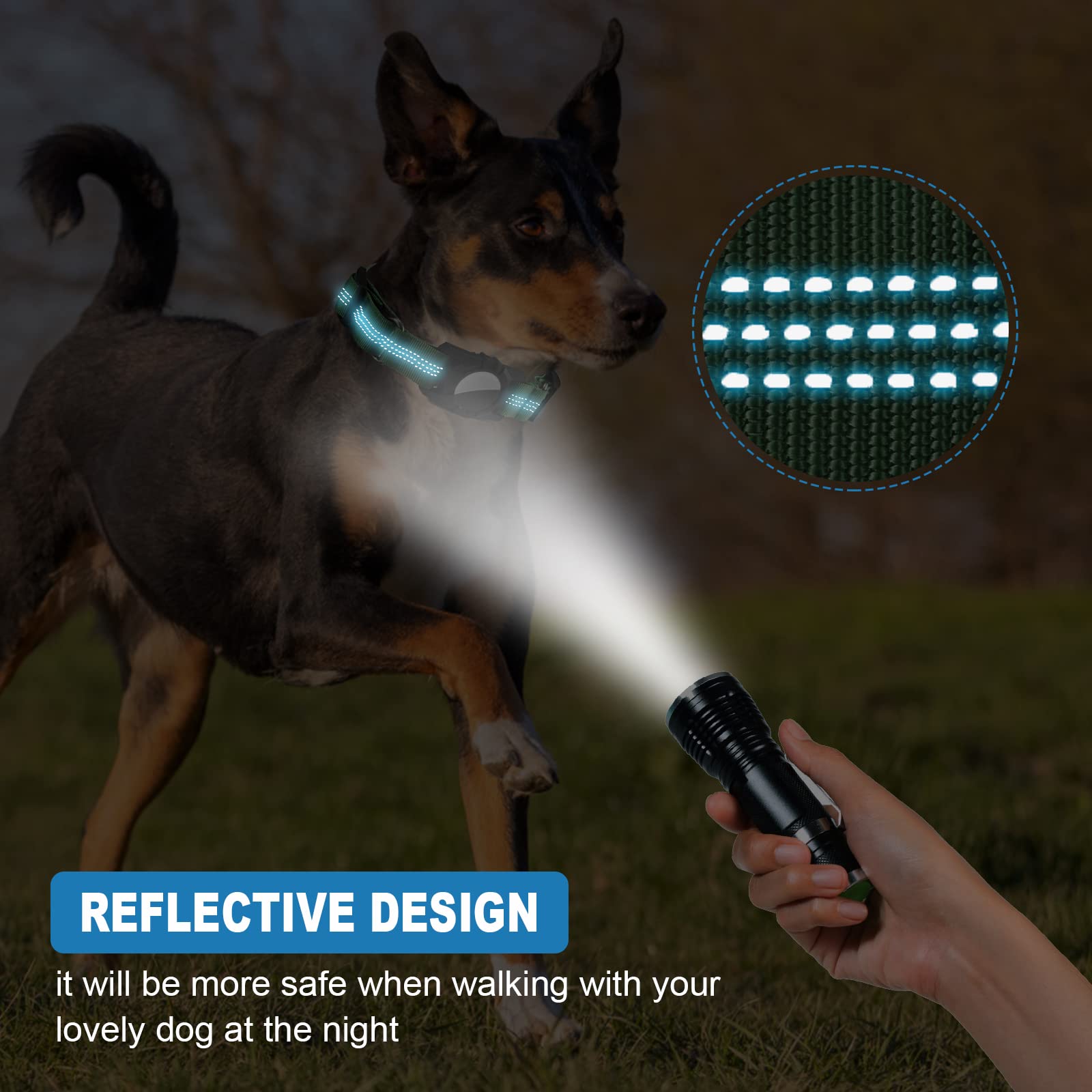 Dog Collar, Reflective Dog Collar -Like New