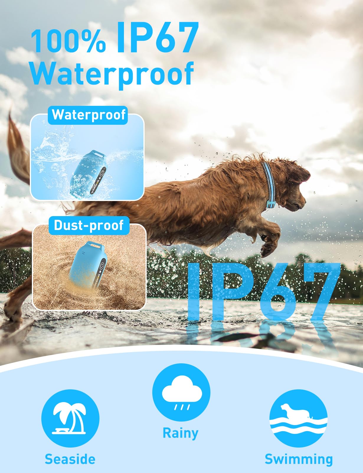 Doglinsen Bark Collar With Remote, Automatic Bark And Training Collar Combo, Bark Collar For Small Medium Large Dogs, Vibration,